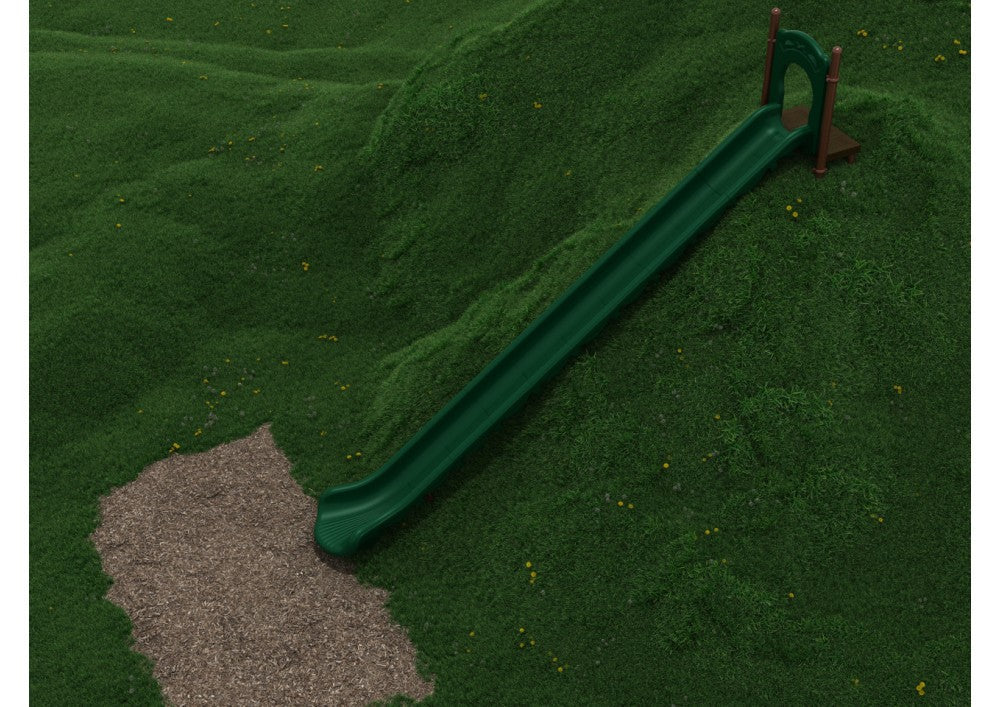 Playground Equipment 22-Foot Single Straight Embankment Slide SKU PEL009