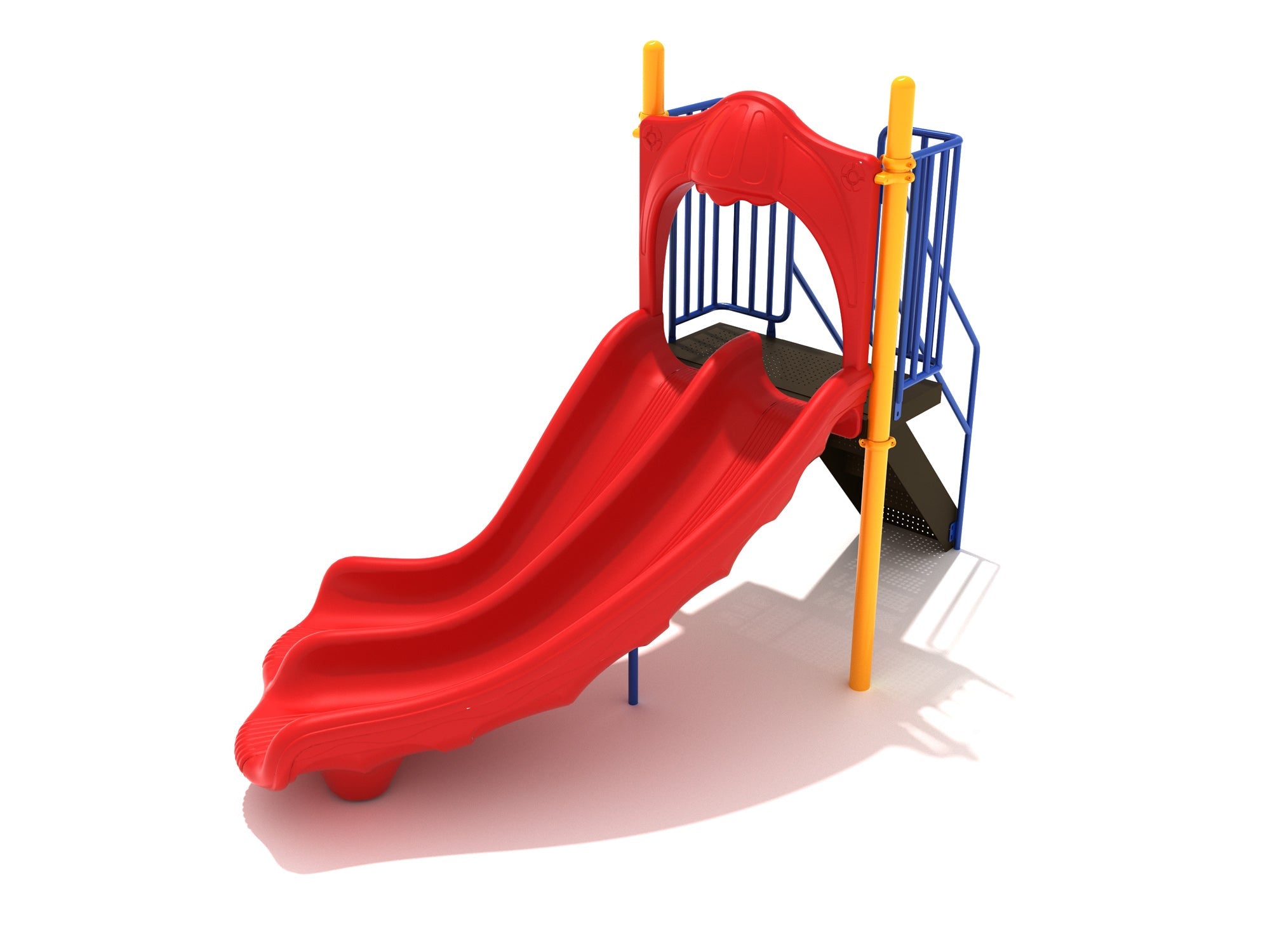 Playground Equipment 4 Foot Double Right Turn Slide SKU PSL014