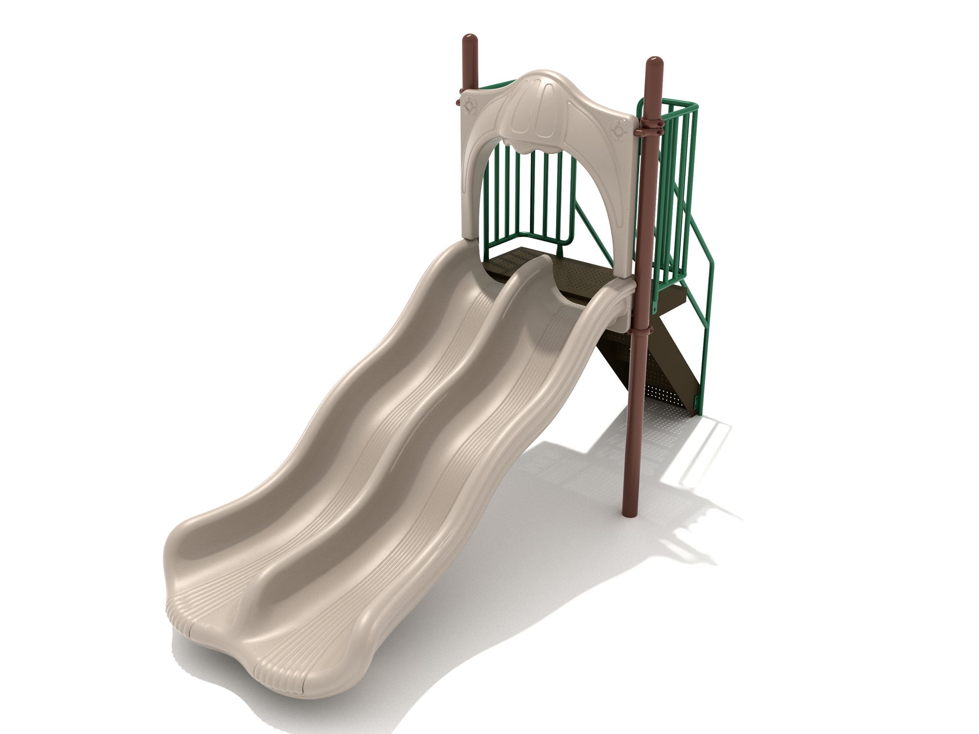 Playground Equipment 4 Foot Double Wave Slide SKU PSL003