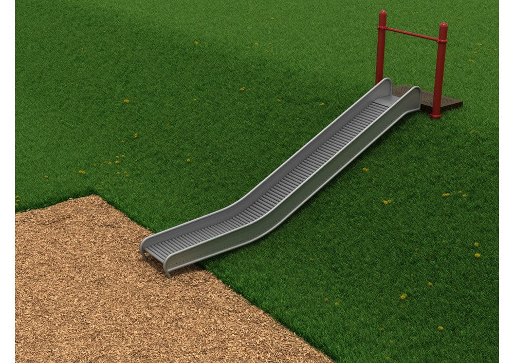 Playground Equipment 4 Foot Embankment Straight Roller Slide SKU PEL012