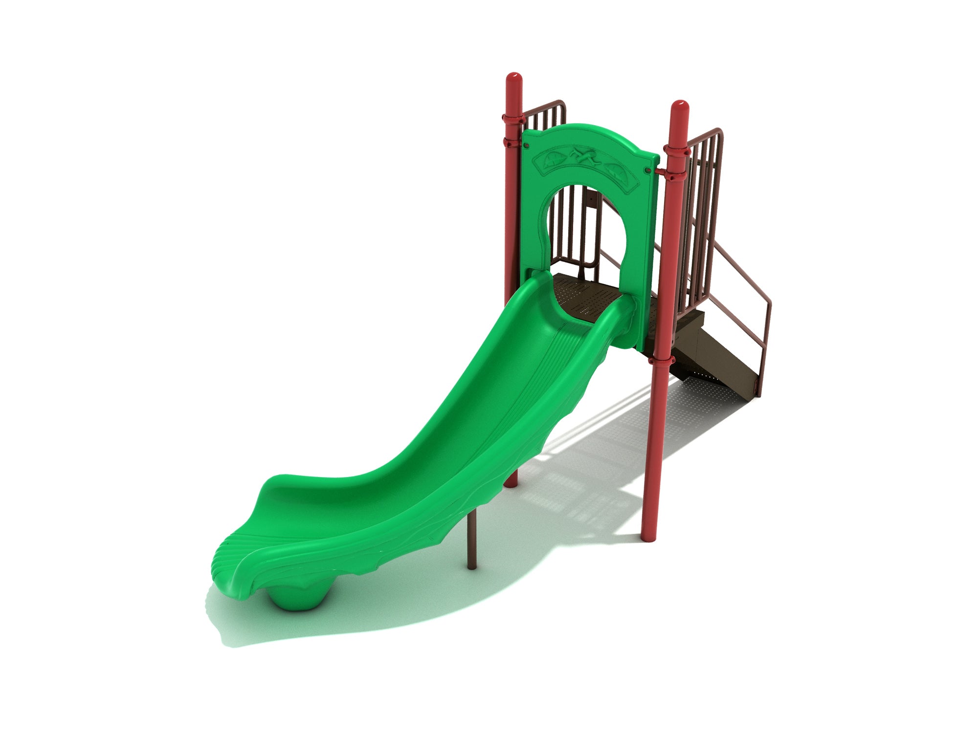 Playground Equipment 4 Foot Single Right Turn Slide SKU PSL016