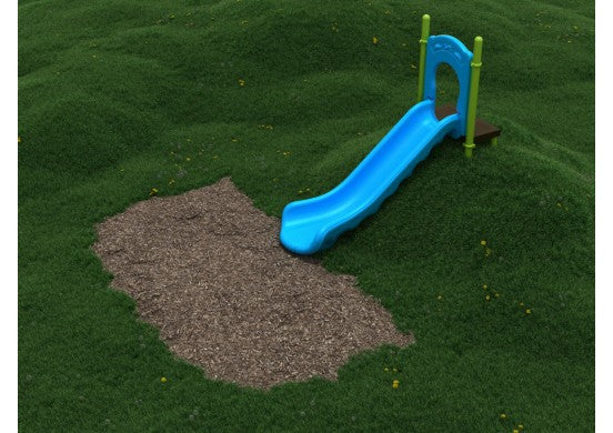Playground Equipment 4 Foot Single Straight Embankment Slide SKU PEL002