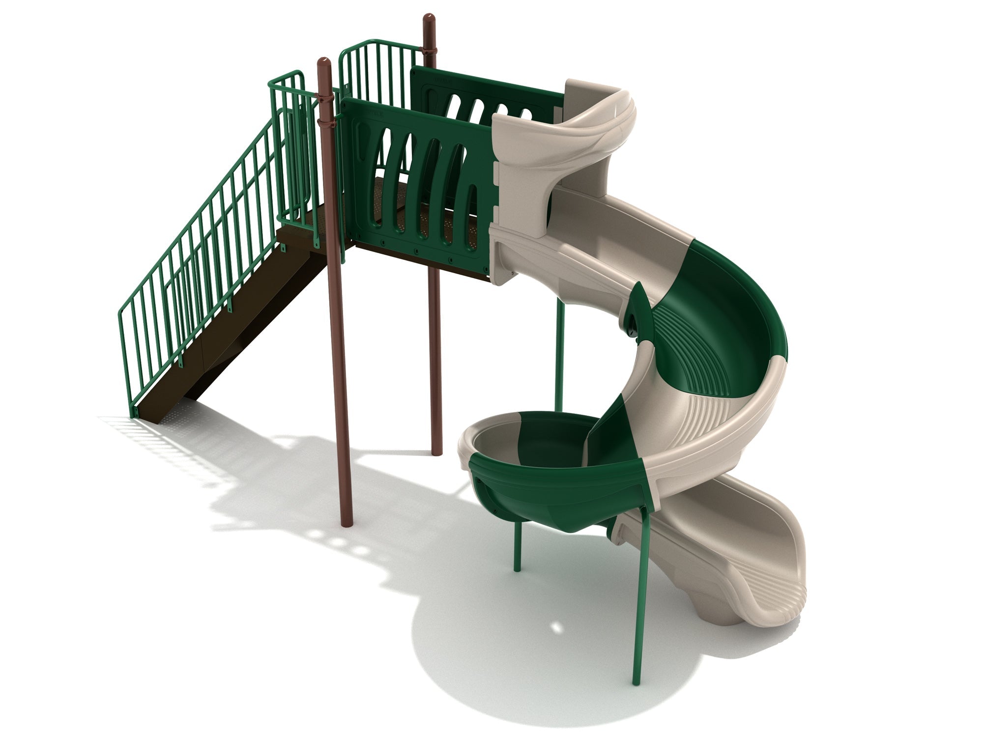 Playground Equipment 7 Foot Sectional Spiral Slide SKU PSL028