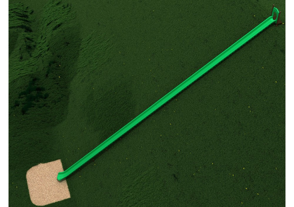 Playground Equipment 75-Feet Single Straight Embankment Slide SKU PEL010