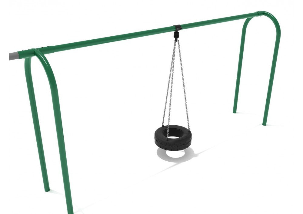 Playground Equipment 8 Feet High Elite Arch Post Tire Swing SKU PSWTABWS