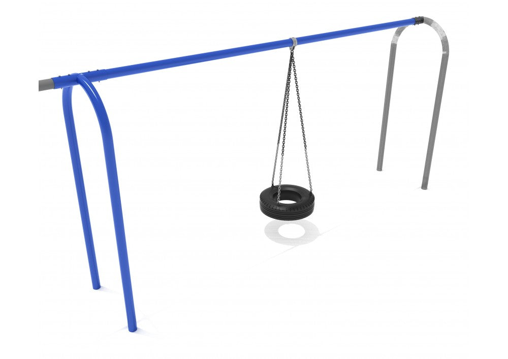 Playground Equipment 8 Feet High Elite Arch Post Tire Swing SKU PSWTADNS