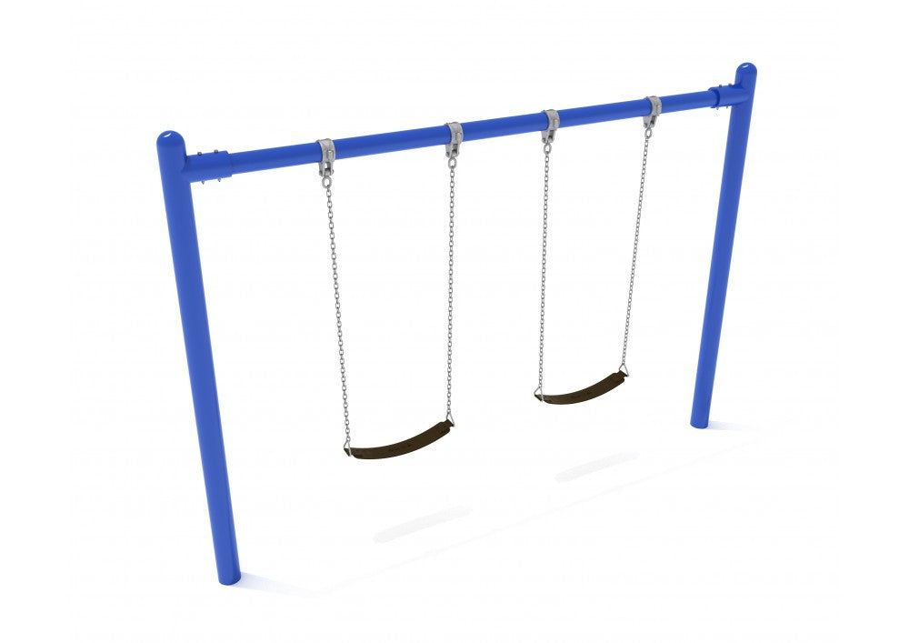 Playground Equipment 8 Feet High Elite Single Post Swing SKU PSW001WS