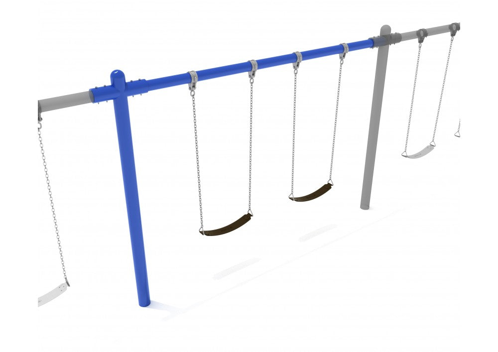 Playground Equipment 8 Feet High Elite Single Post Swing SKU PSWSPADD