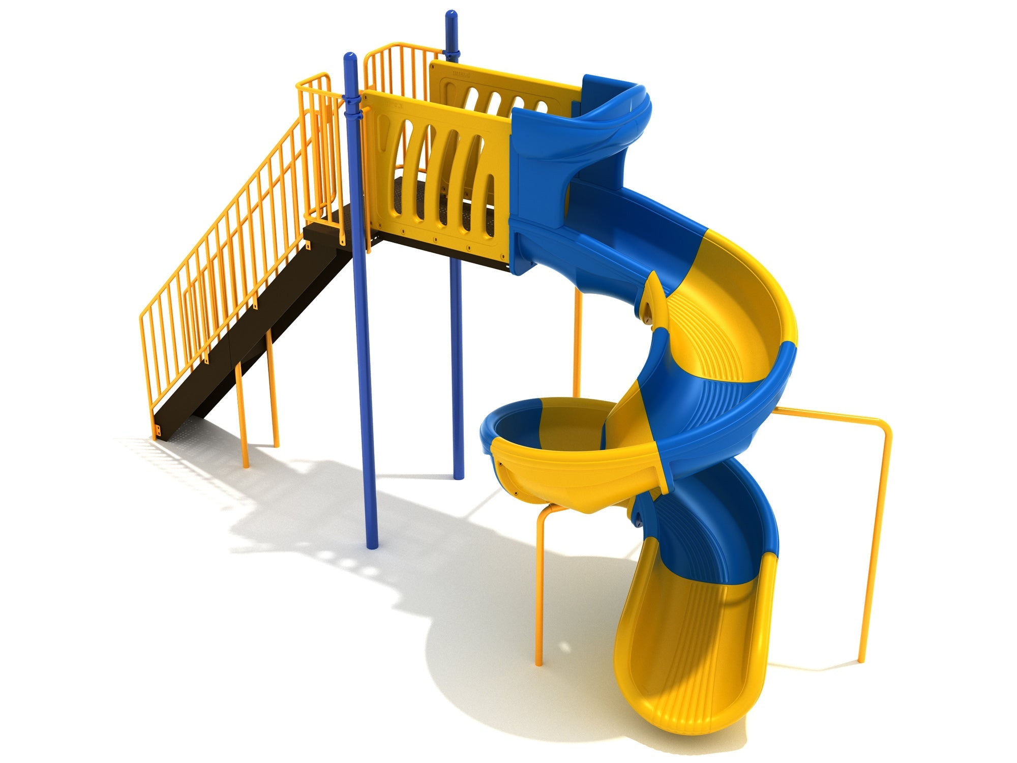 Playground Equipment 8 Foot Sectional Spiral Slide SKU PSL029