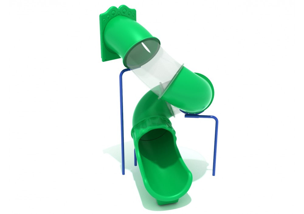 Playground Equipment 9 Foot Spiral Tube Slide SKU PTS009