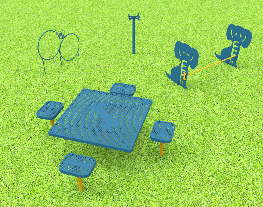 Playground Equipment Small Dog Park Kit SKU DKT01-0-00-000