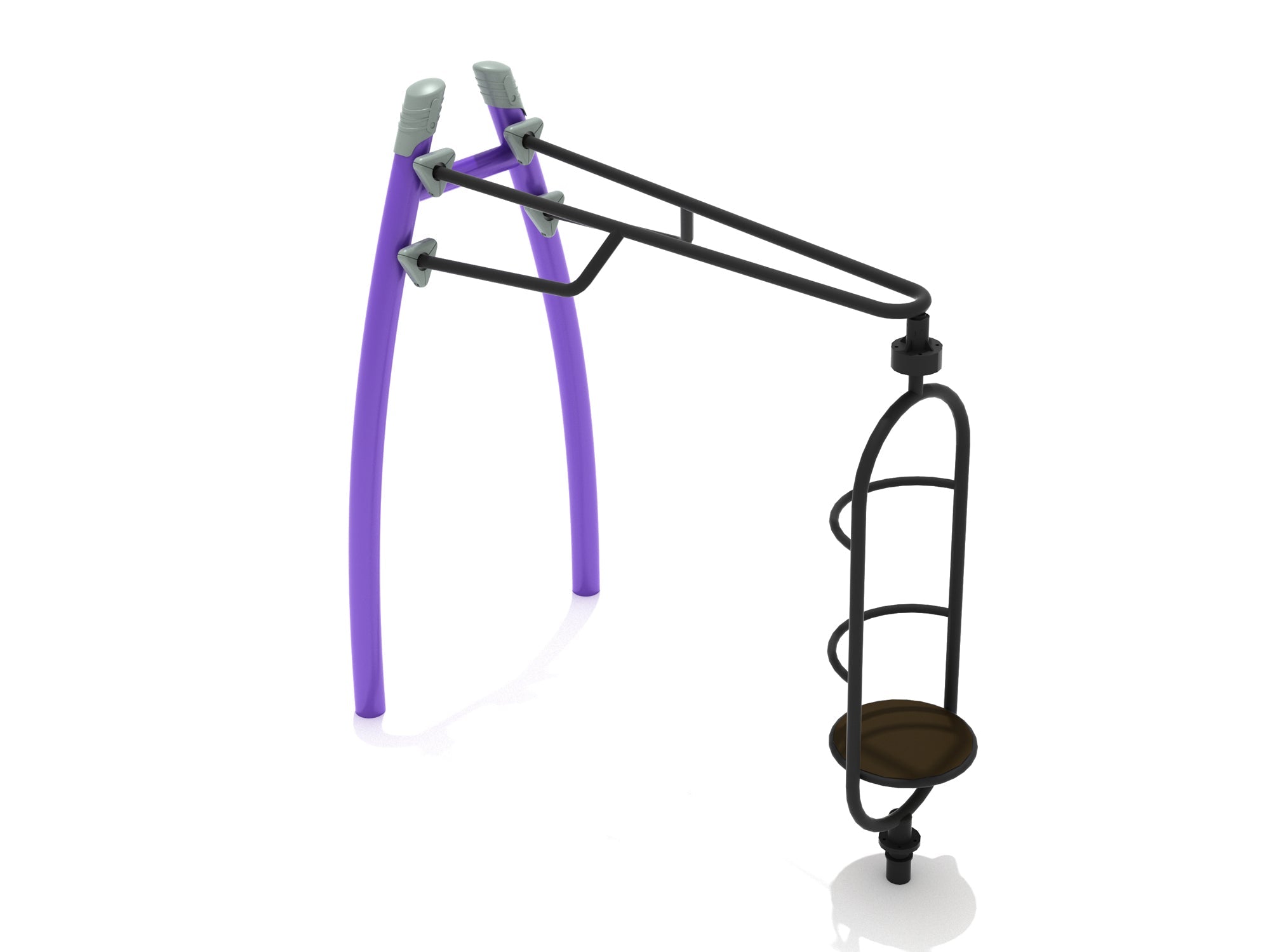 Playground Equipment Curved Post Standing Orbital Spinner SKU PGS012