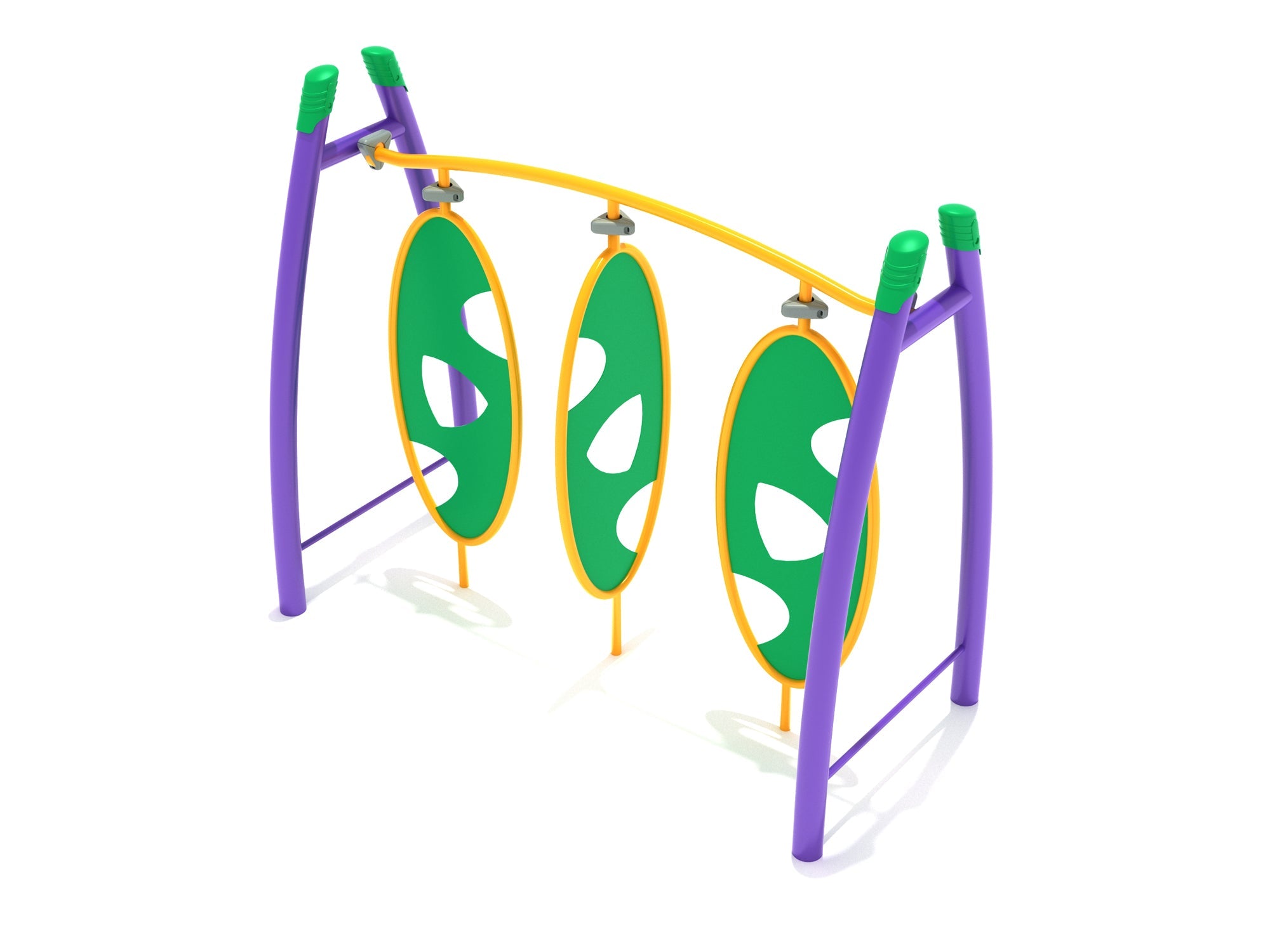 Playground Equipment Curved Post Triple Wing Climber SKU PGS010