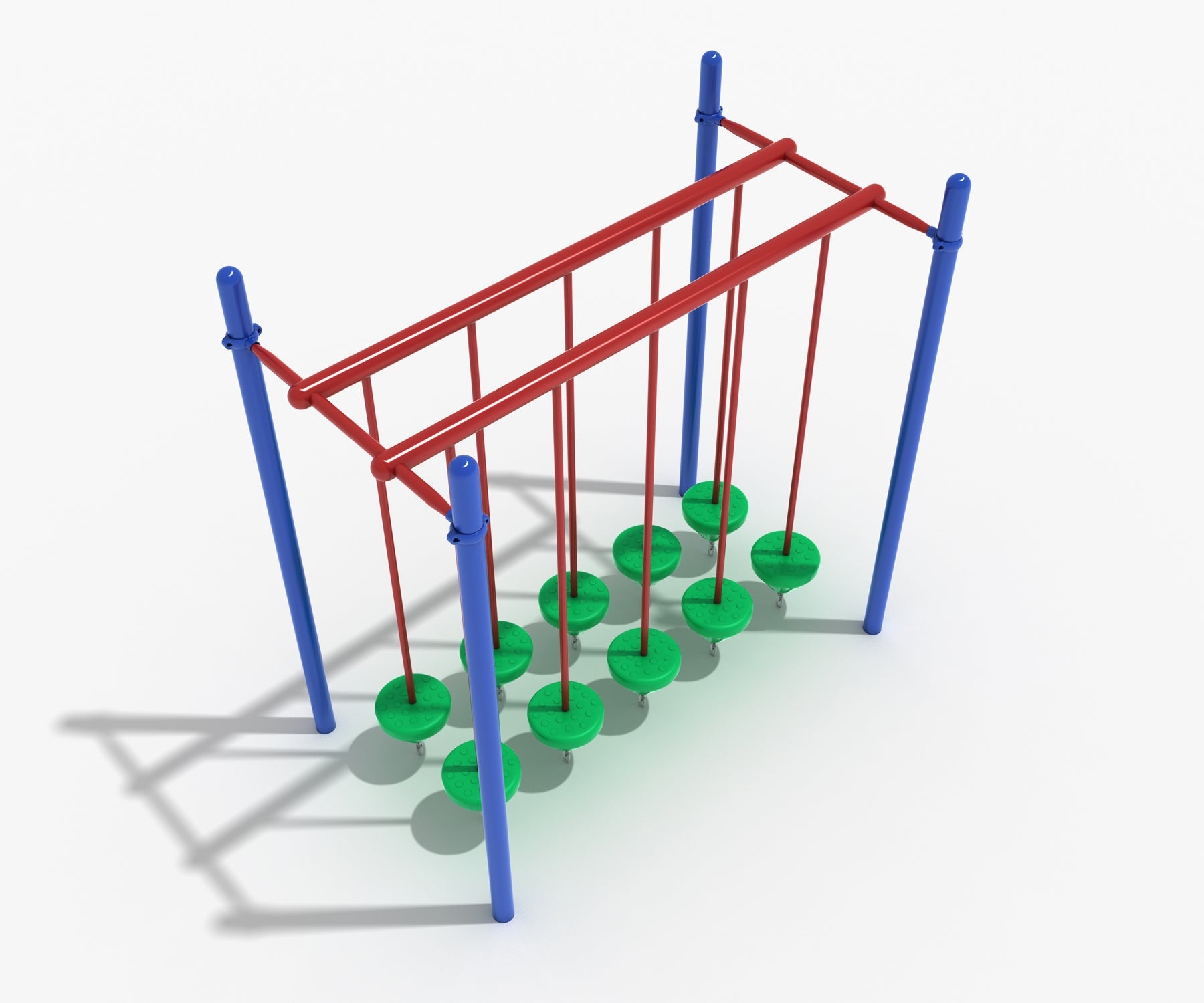 Playground Equipment Double Row Pebble Bridge SKU PTC018