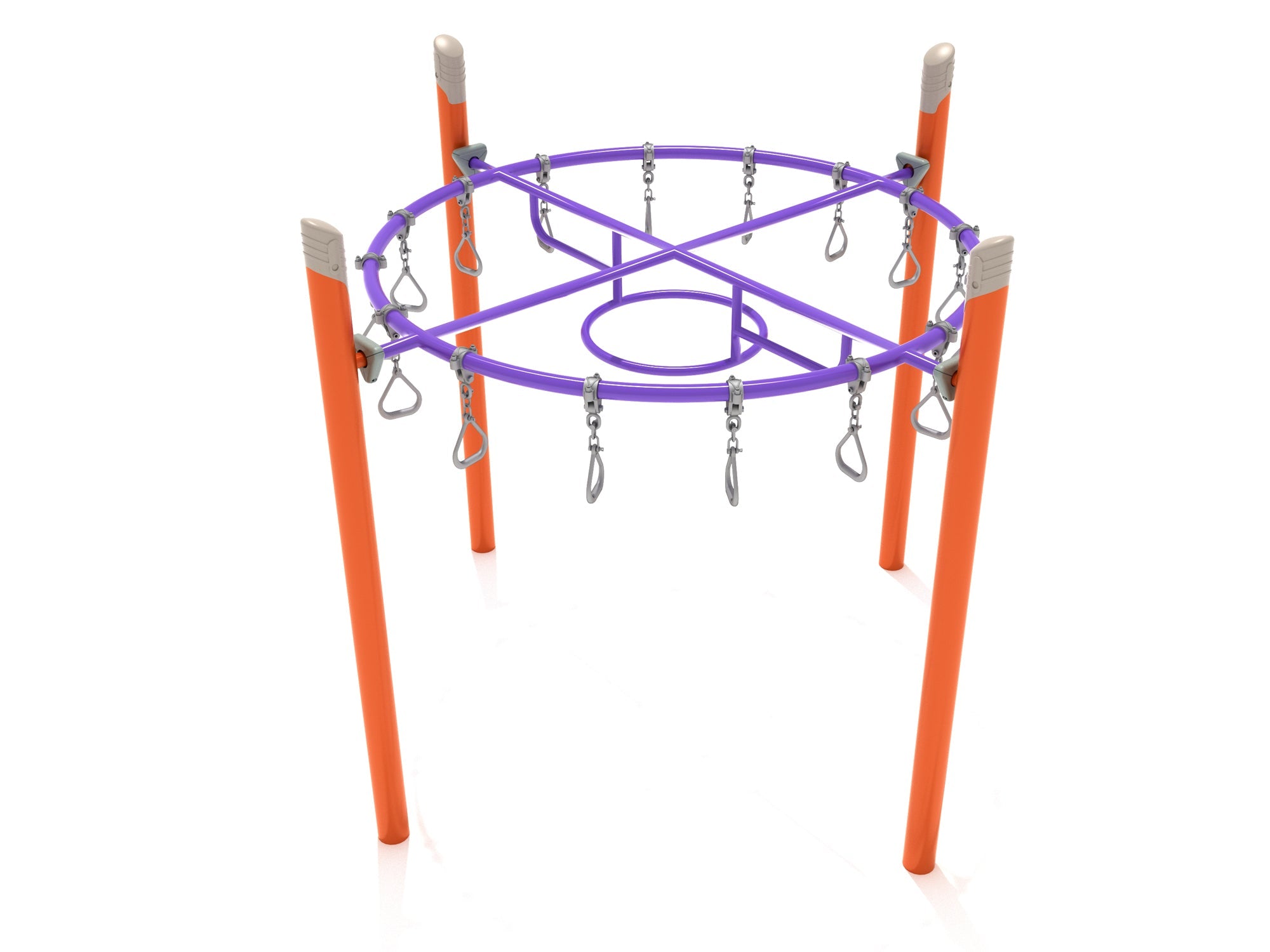 Playground Equipment Single Post Circle Overhead Swinging Ring Ladder SKU PGS022