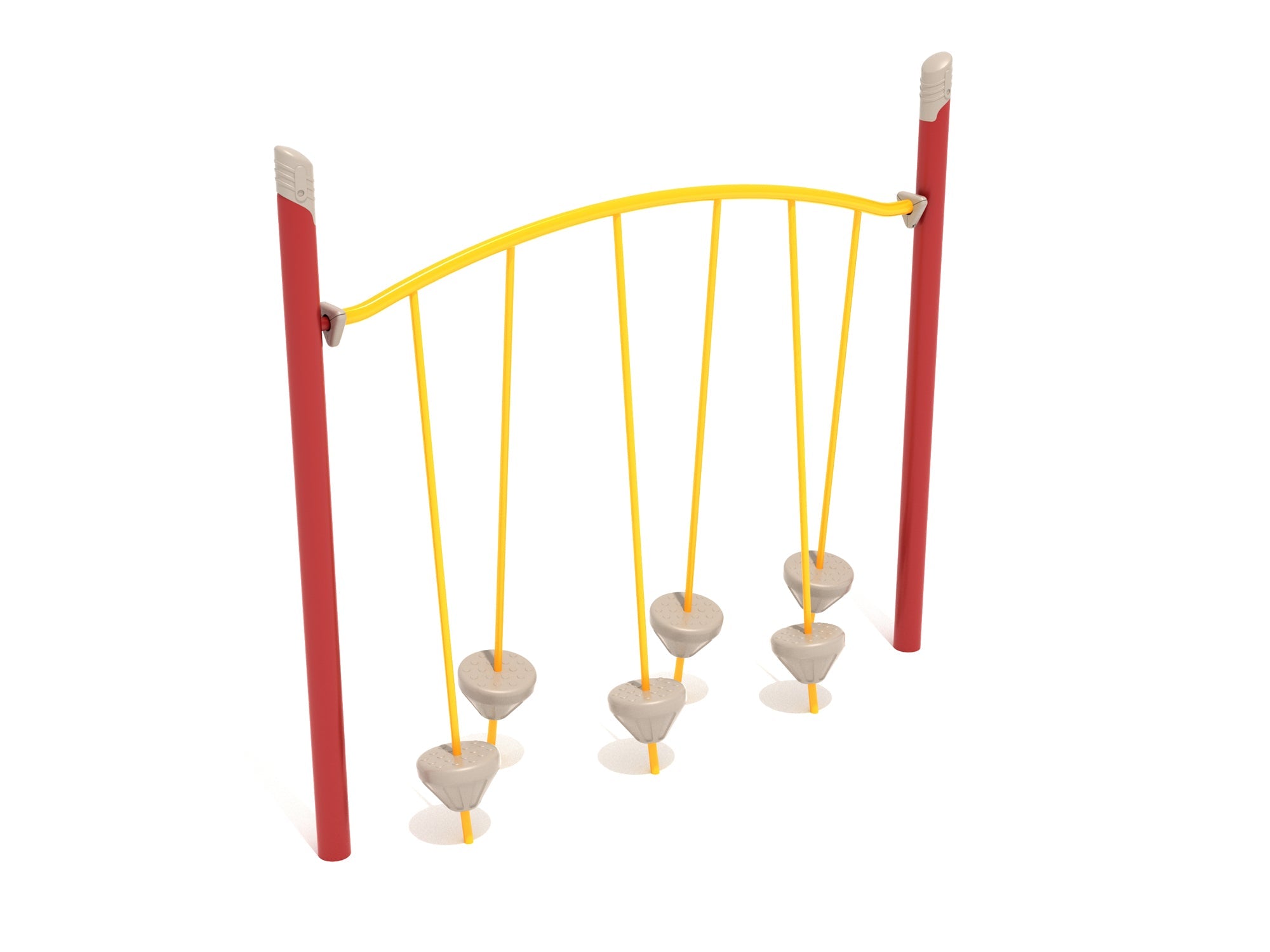 Playground Equipment Single Post Tilted Pebble Bridge SKU PGS029