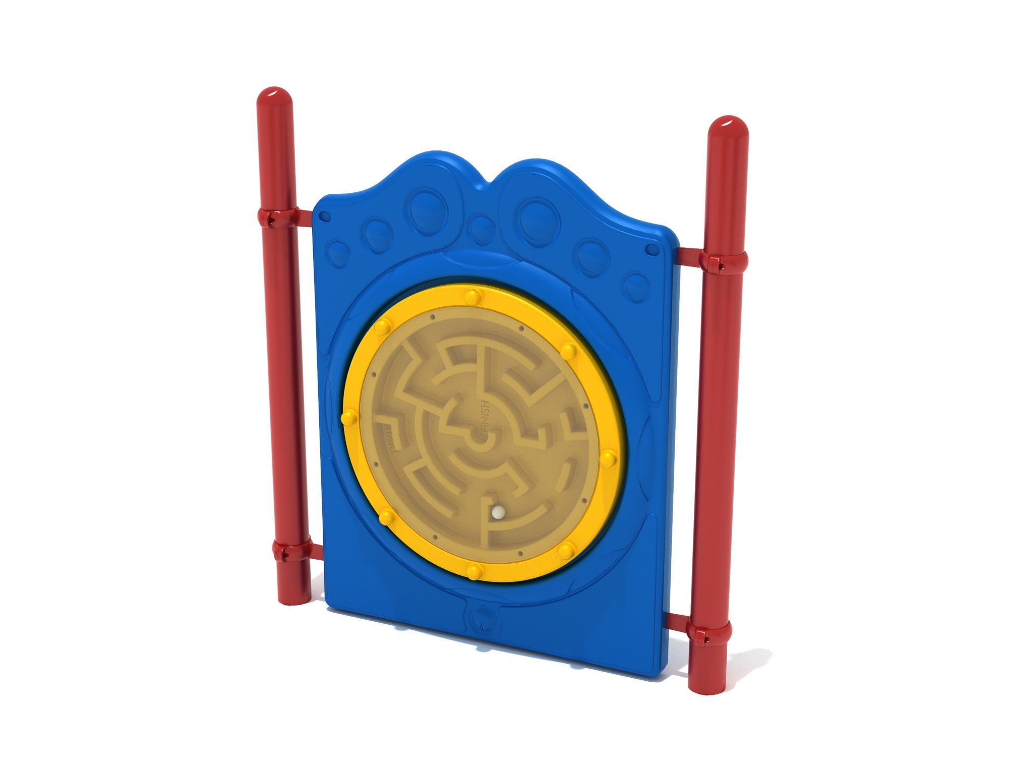 Playground Equipment Free Standing Ball Maze Panel w/ Posts SKU PFS003