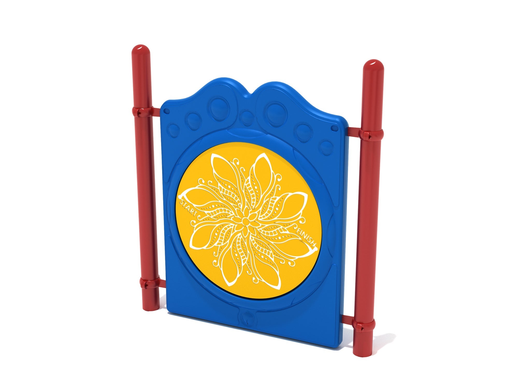 Playground Equipment Free Standing Finger Maze Panel w/ Posts SKU PFS004
