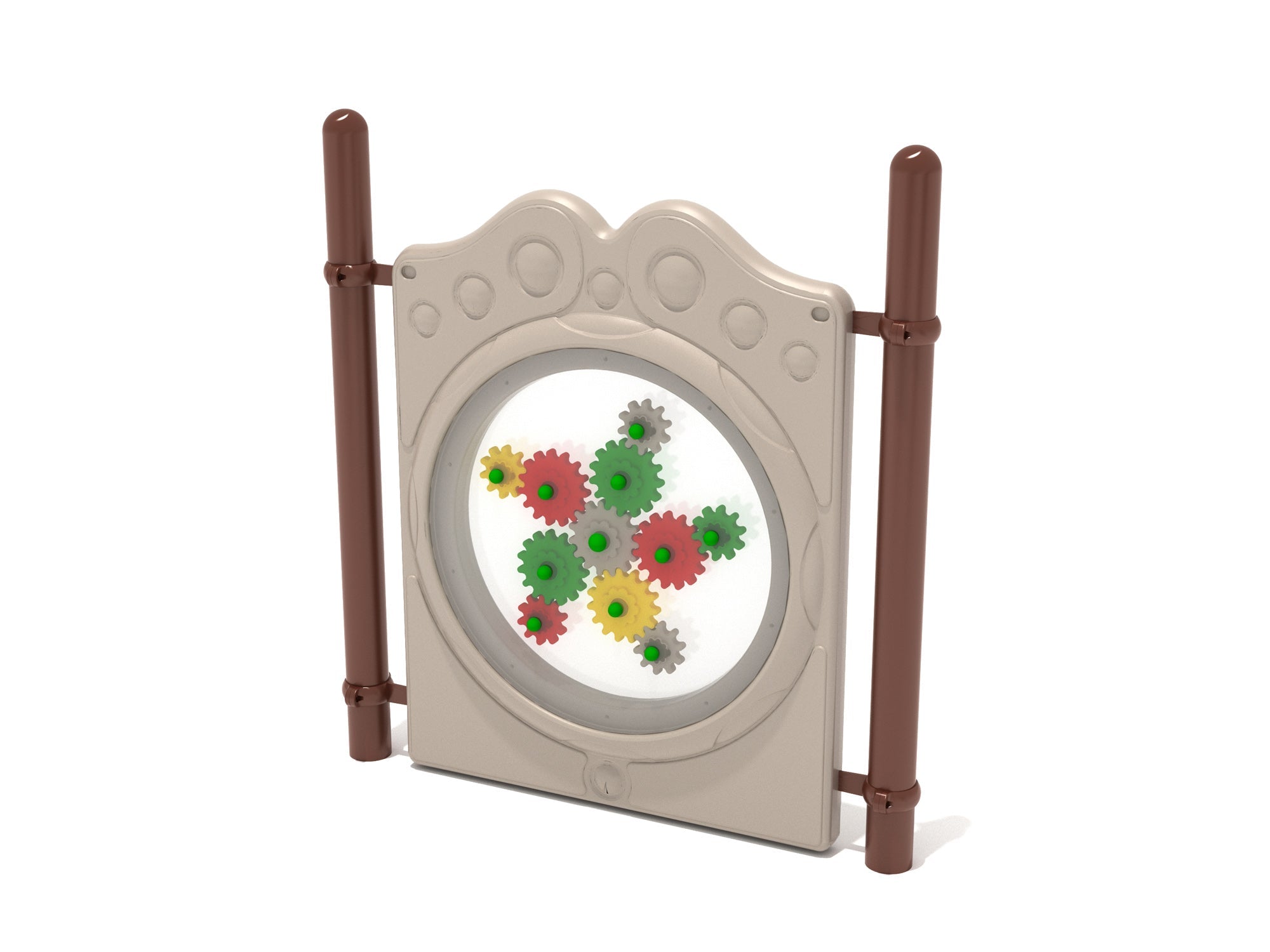 Playground Equipment Free Standing Gear Panel w/ Posts SKU PFS005