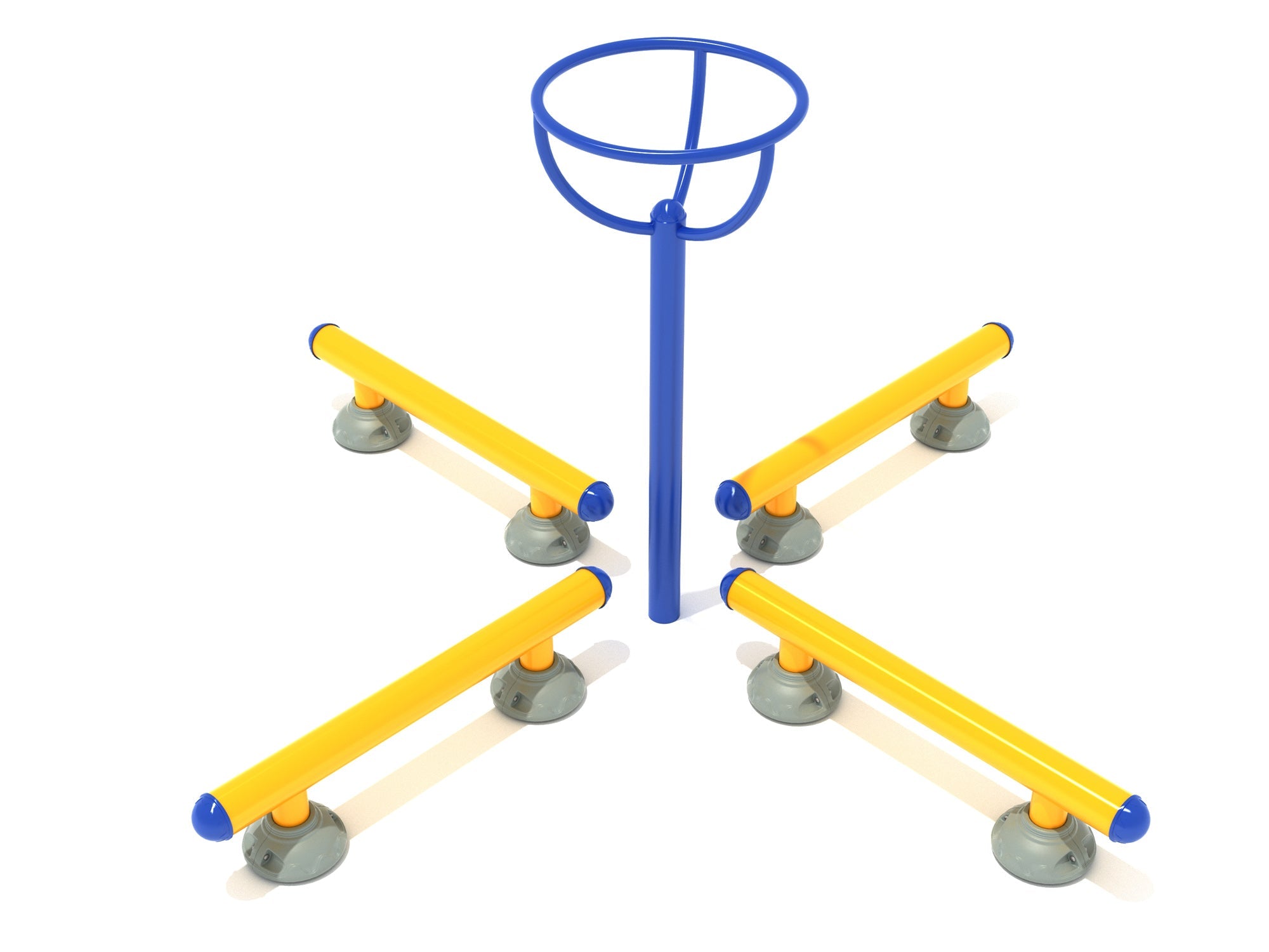 Playground Equipment Quadruple Balance Step Circle Station SKU PFT109
