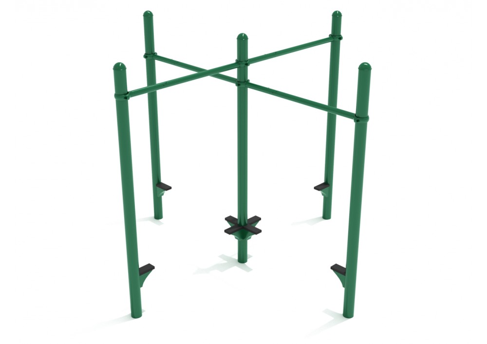 Playground Equipment Quadruple Pull-up Bar Unit SKU PFT067