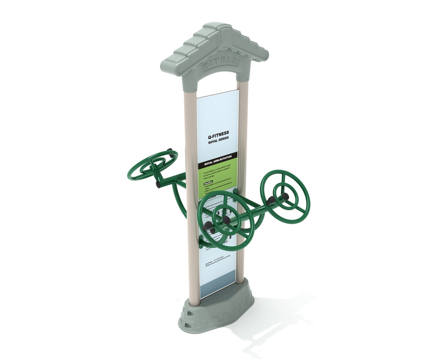 Playground Equipment Royal Double Station Arm Rotation SKU PFT021