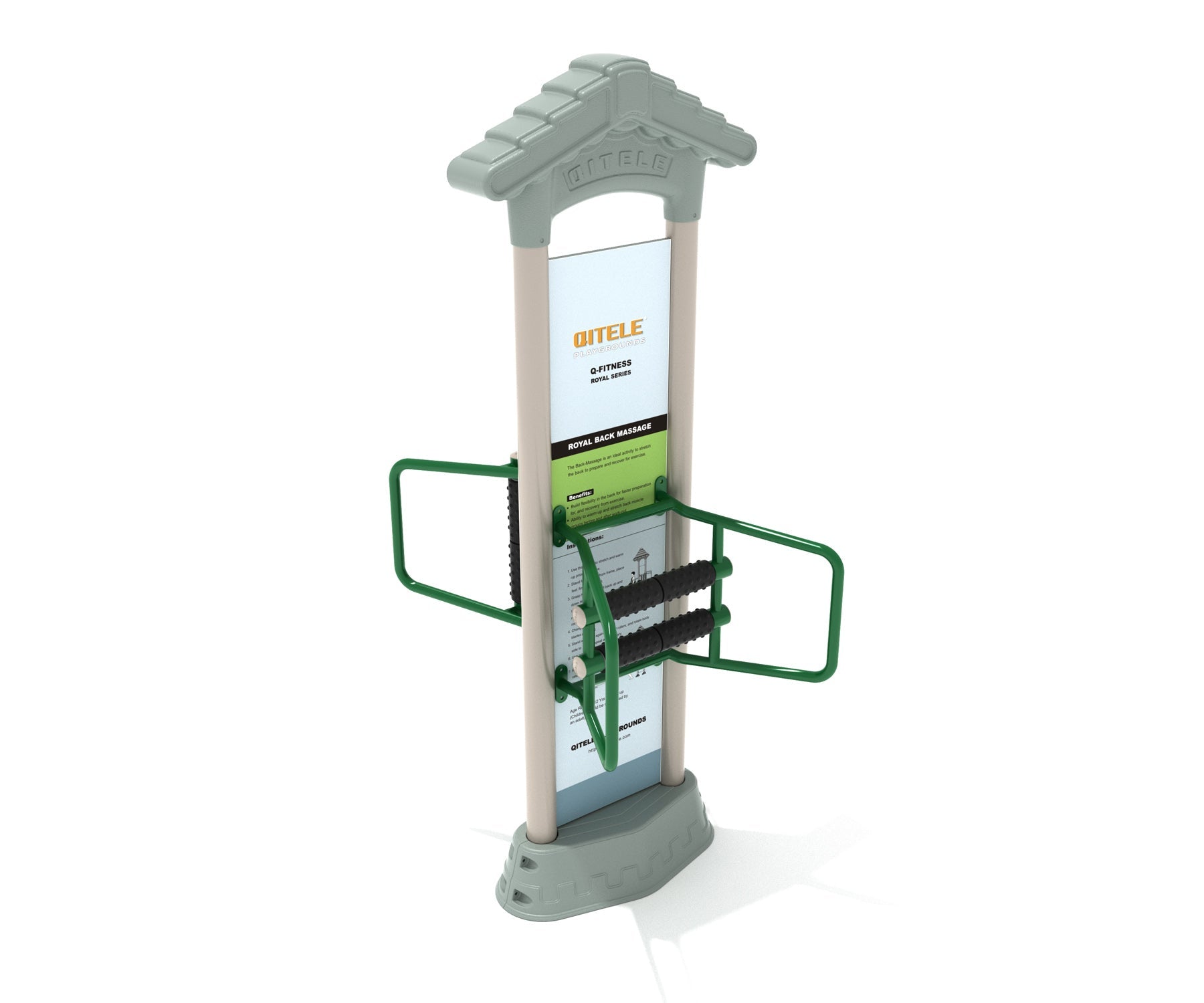 Playground Equipment Royal Double Station Back Massage SKU PFT032