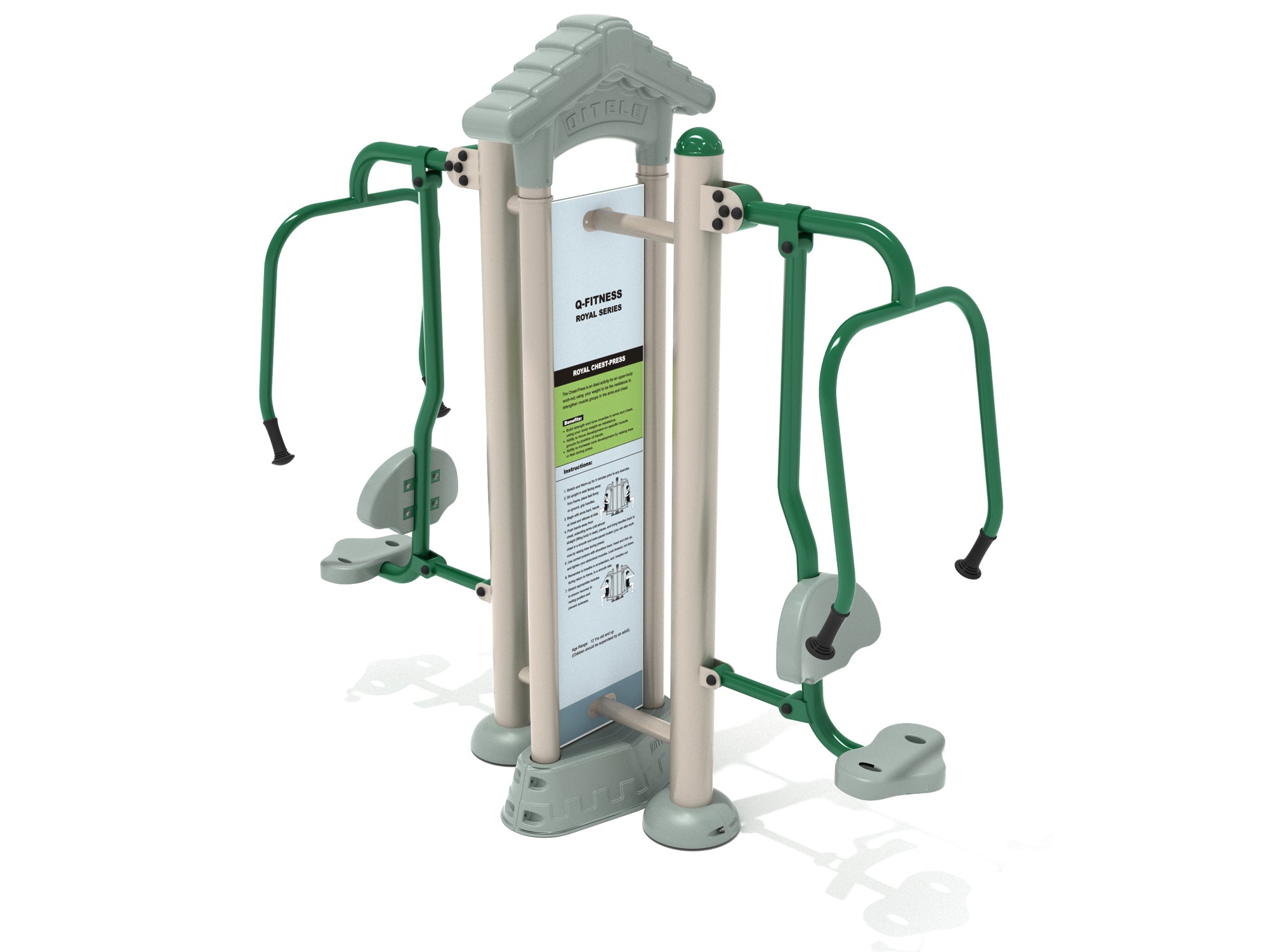 Playground Equipment Royal Double Station Chest Press SKU PFT020