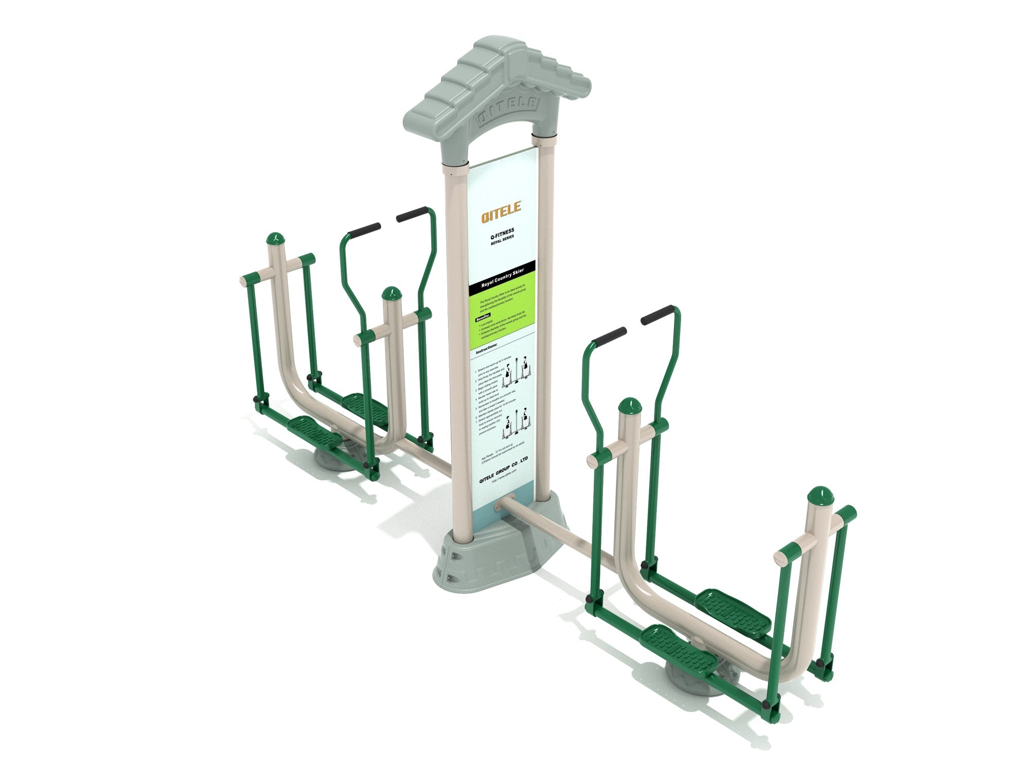 Playground Equipment Royal Double Station Country Skier SKU PFT027