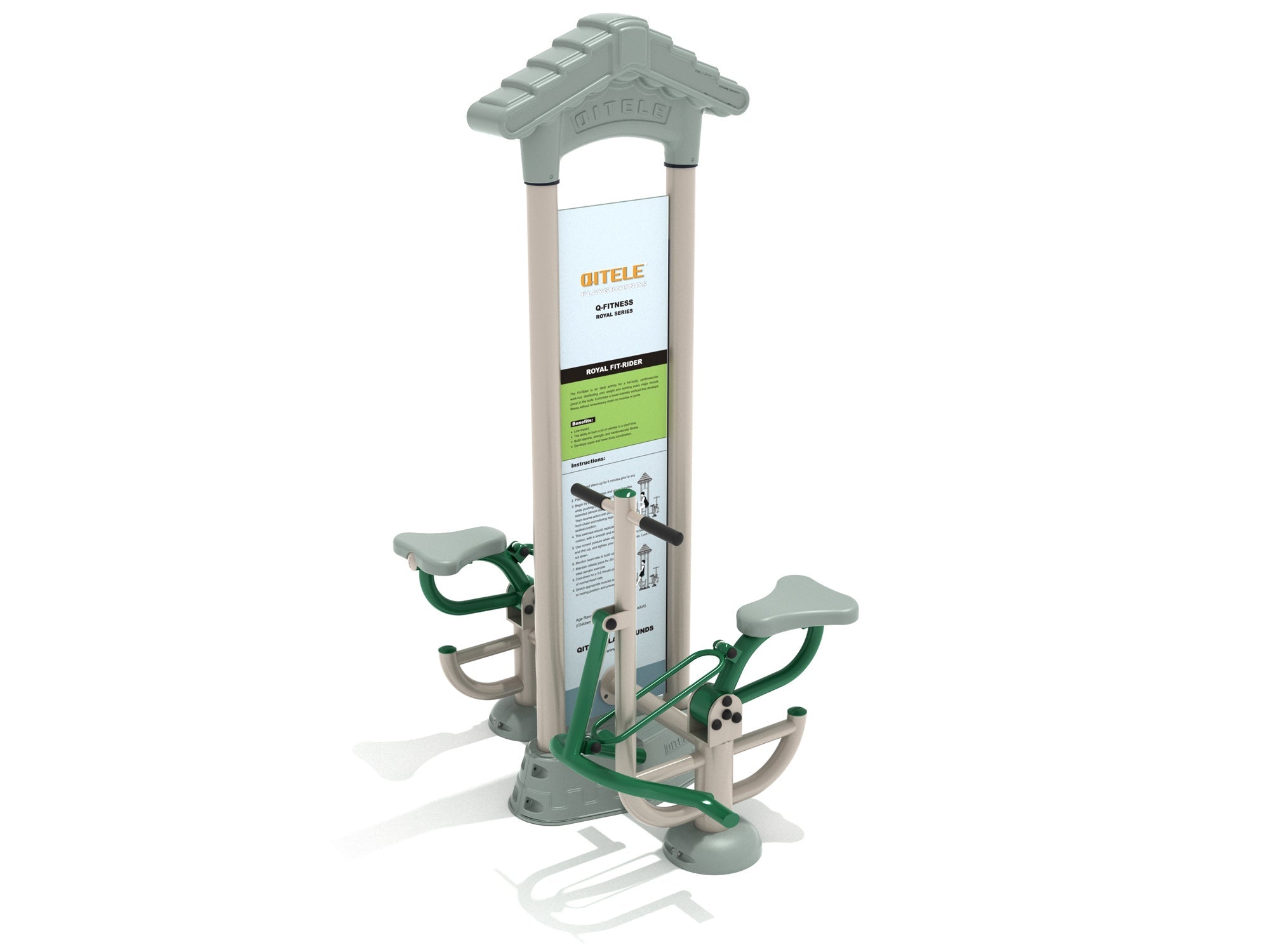 Playground Equipment Royal Double Station Fit Rider SKU PFT016