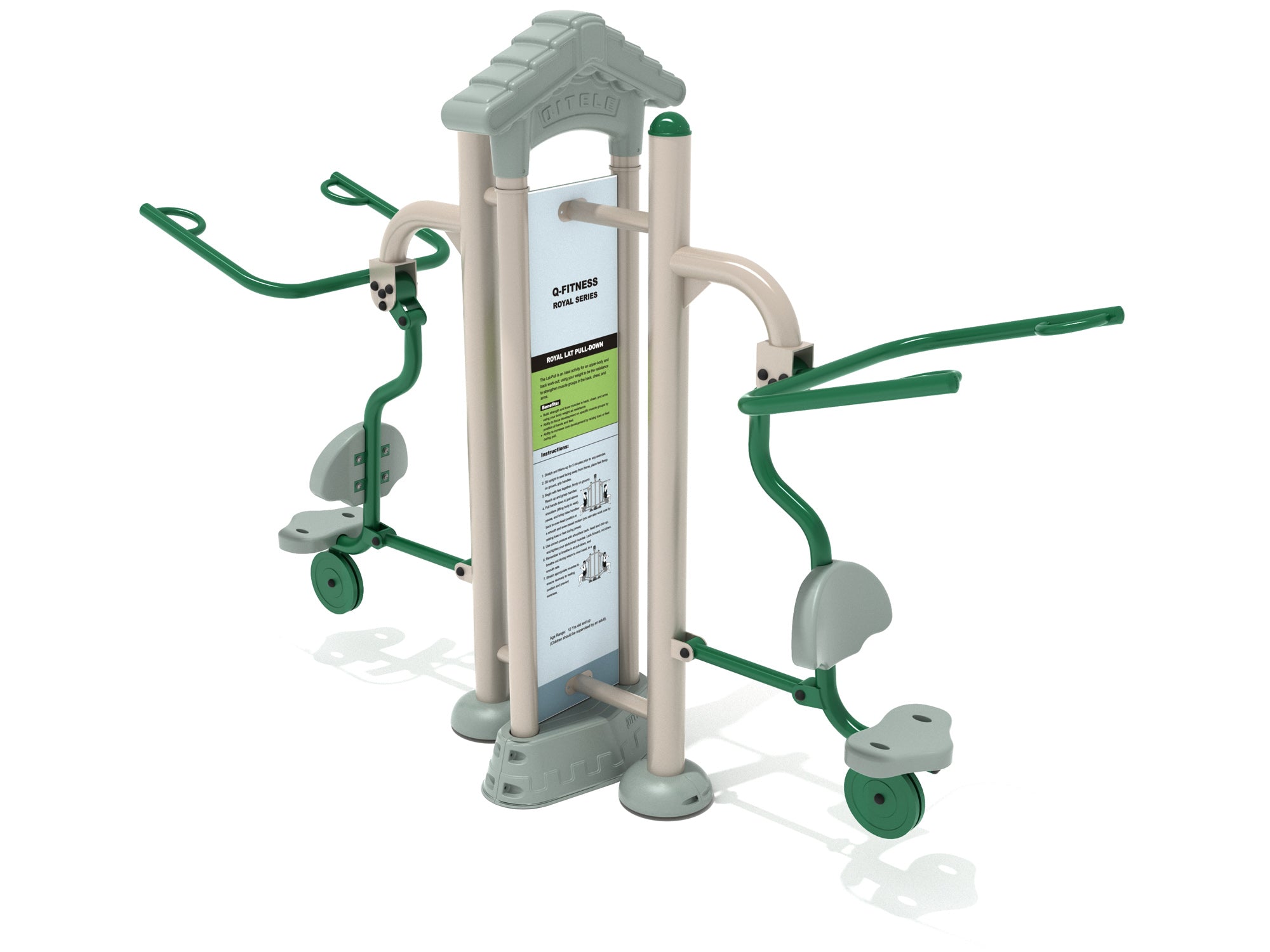 Playground Equipment Royal Double Station Lat Pulldown SKU PFT019