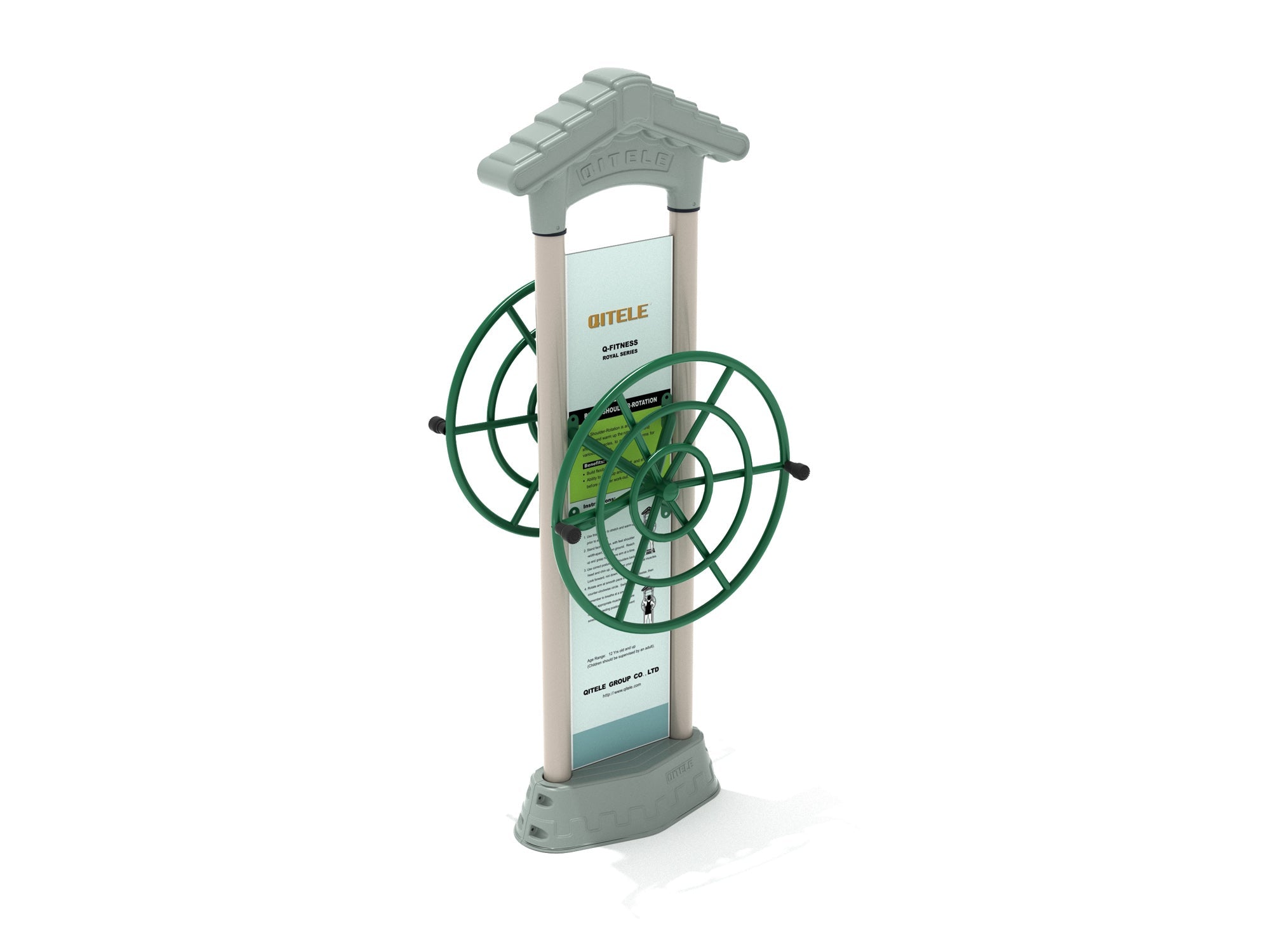 Playground Equipment Royal Double Station Shoulder Rotation SKU PFT029