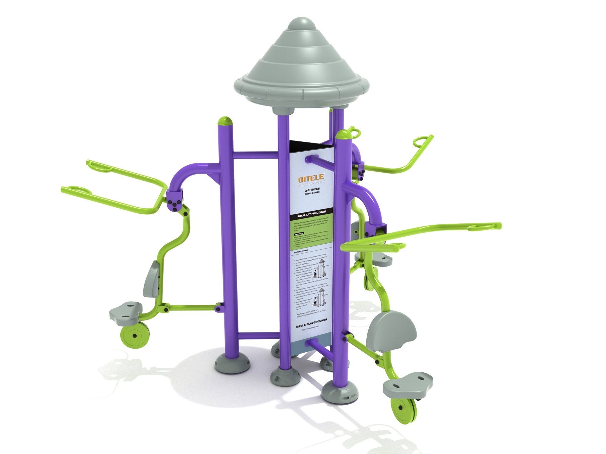 Playground Equipment Royal Triple Station Lat Pull Down SKU PFT034