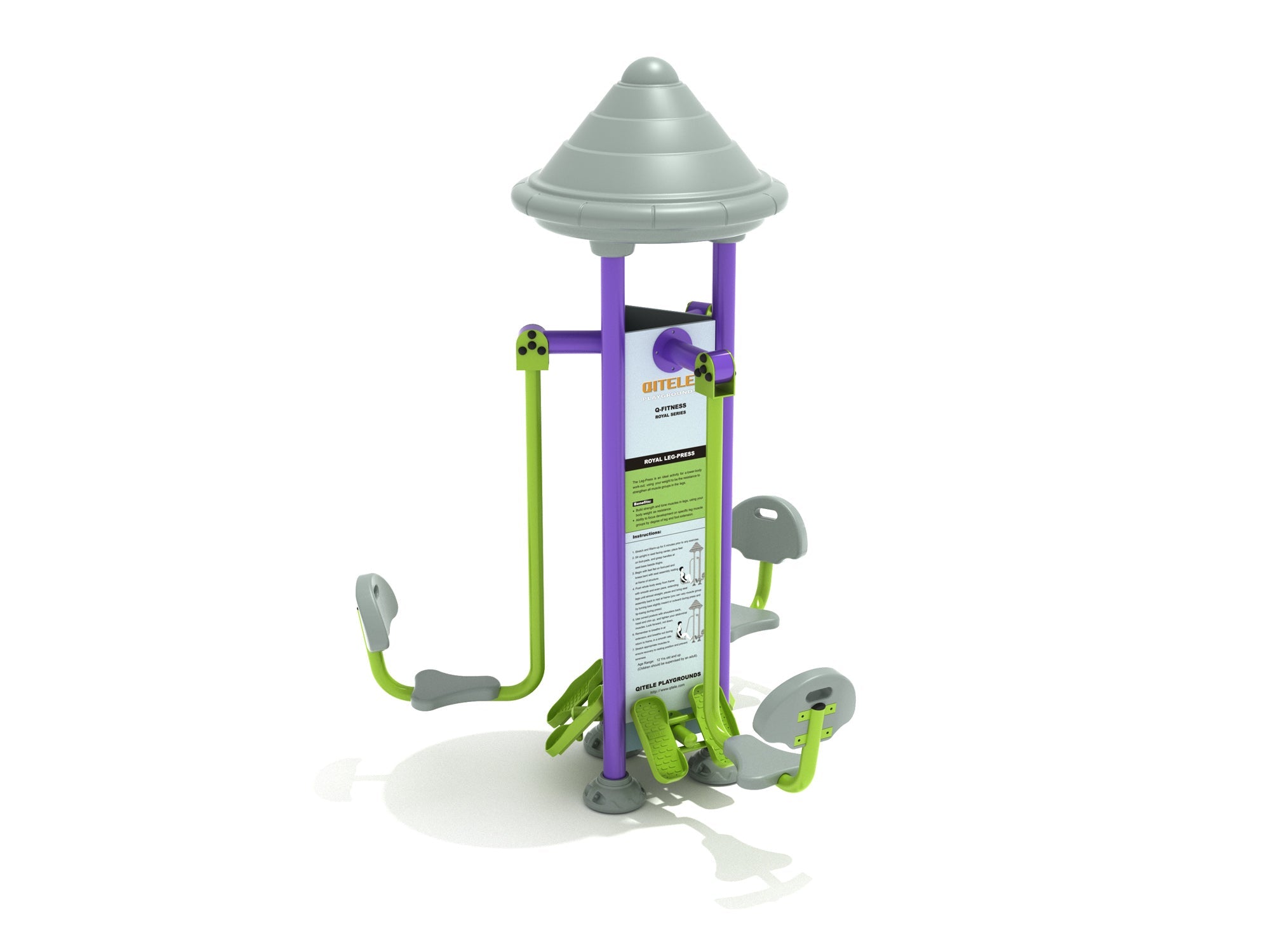 Playground Equipment Royal Triple Station Leg Press SKU PFT039