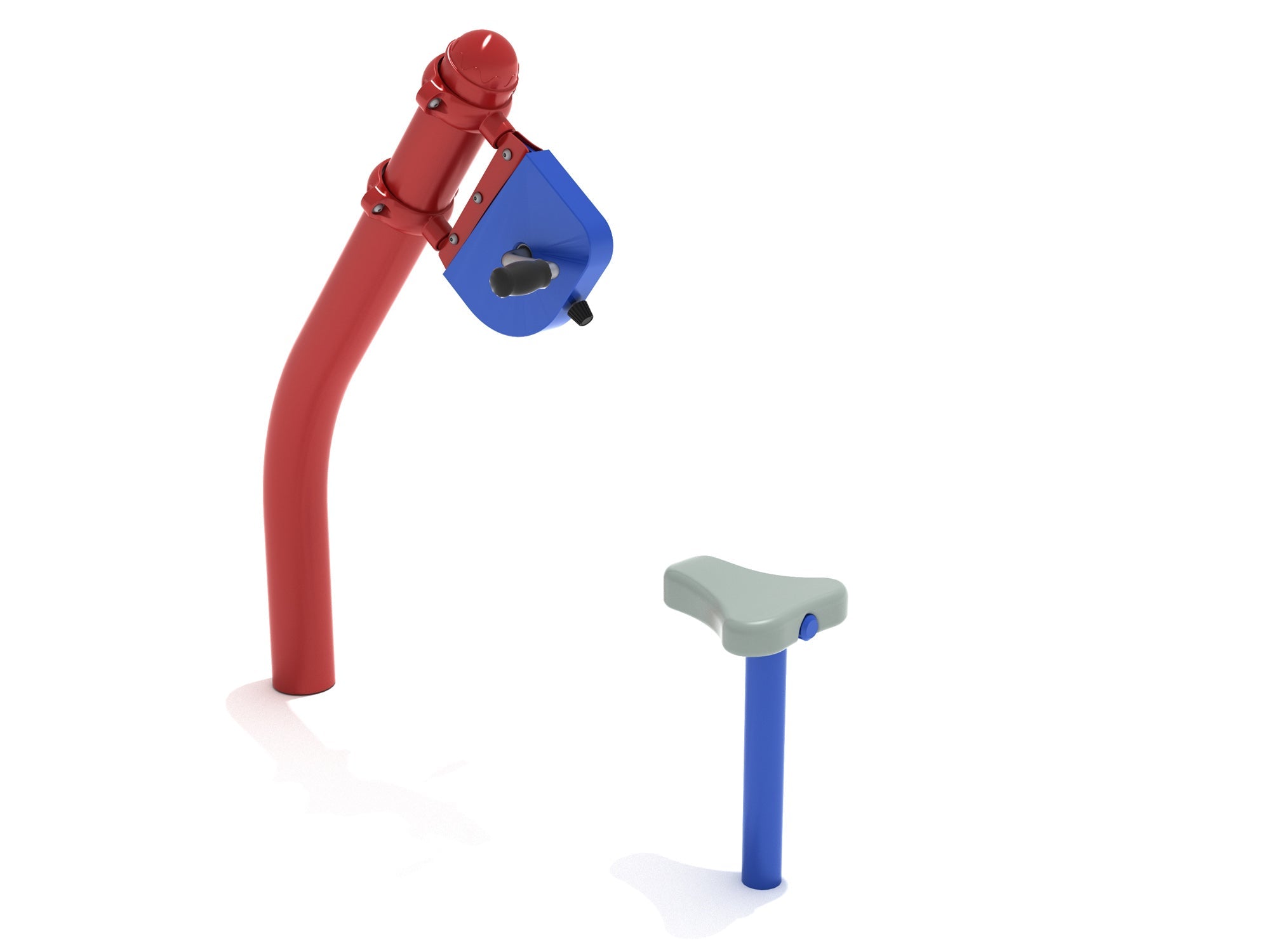 Playground Equipment Single Station Hand Bike w/ Seat SKU PFT107