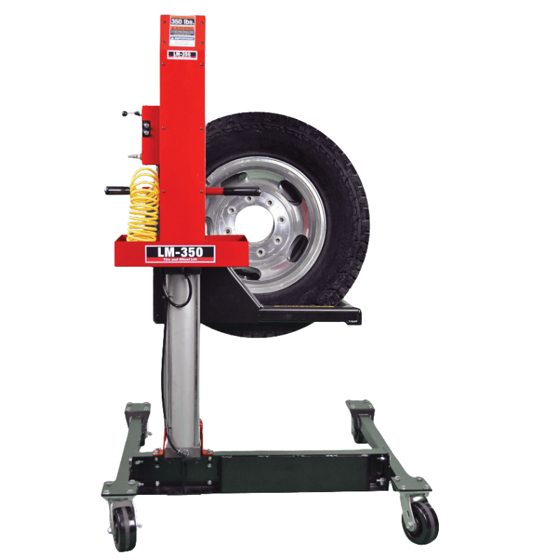 QSP Air Operated Wheel Lift, 350 lb Capacity SKU LM-350
