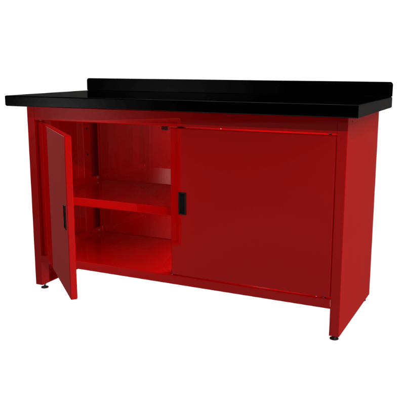 QSP Enclosed Cabinet Work Bench SKU WB-200-30