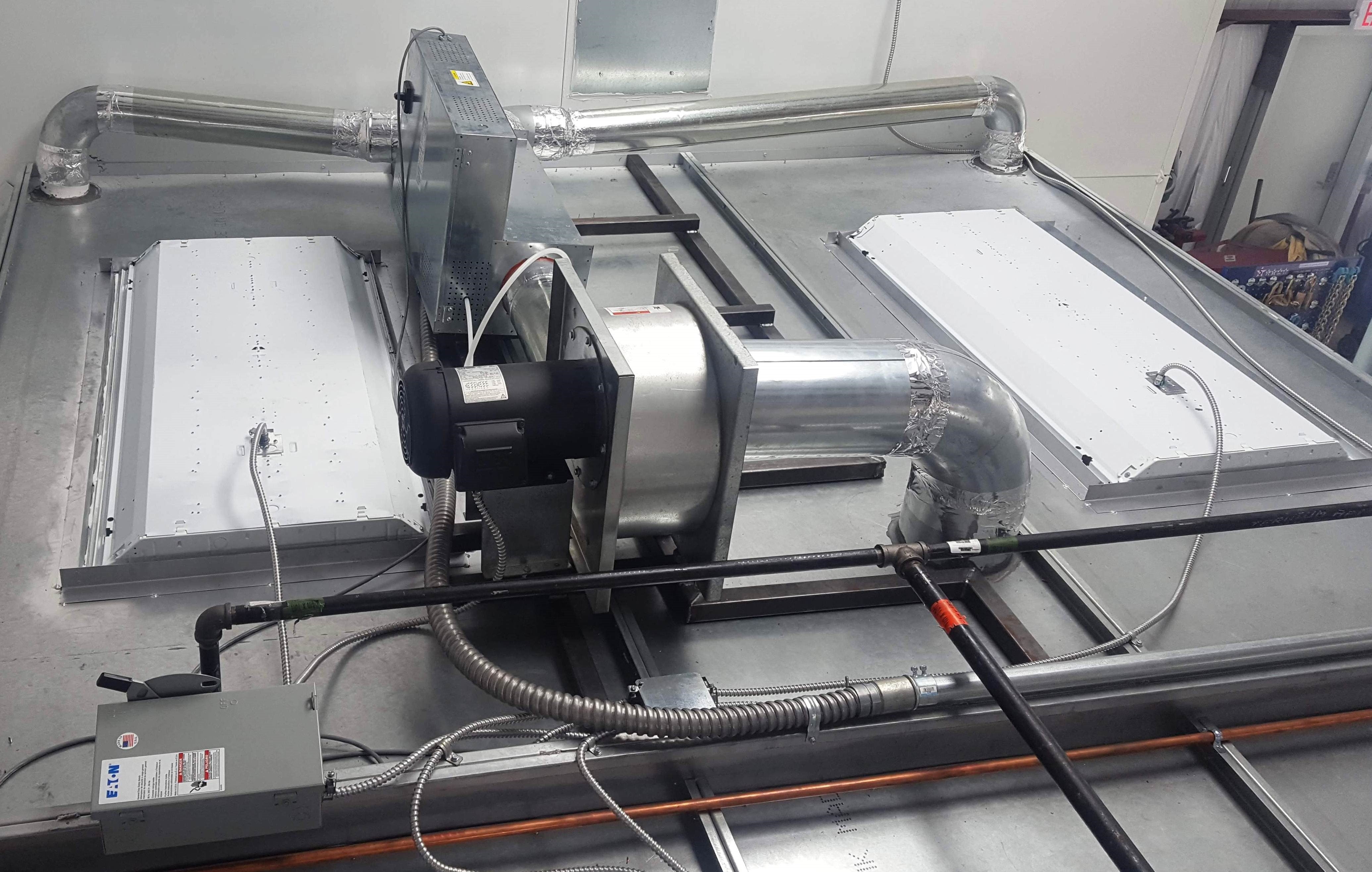 iDEAL Rammstein Electric Booth Heater 30kW 1PH SKU RS-3001-EHS-30KW-1PH