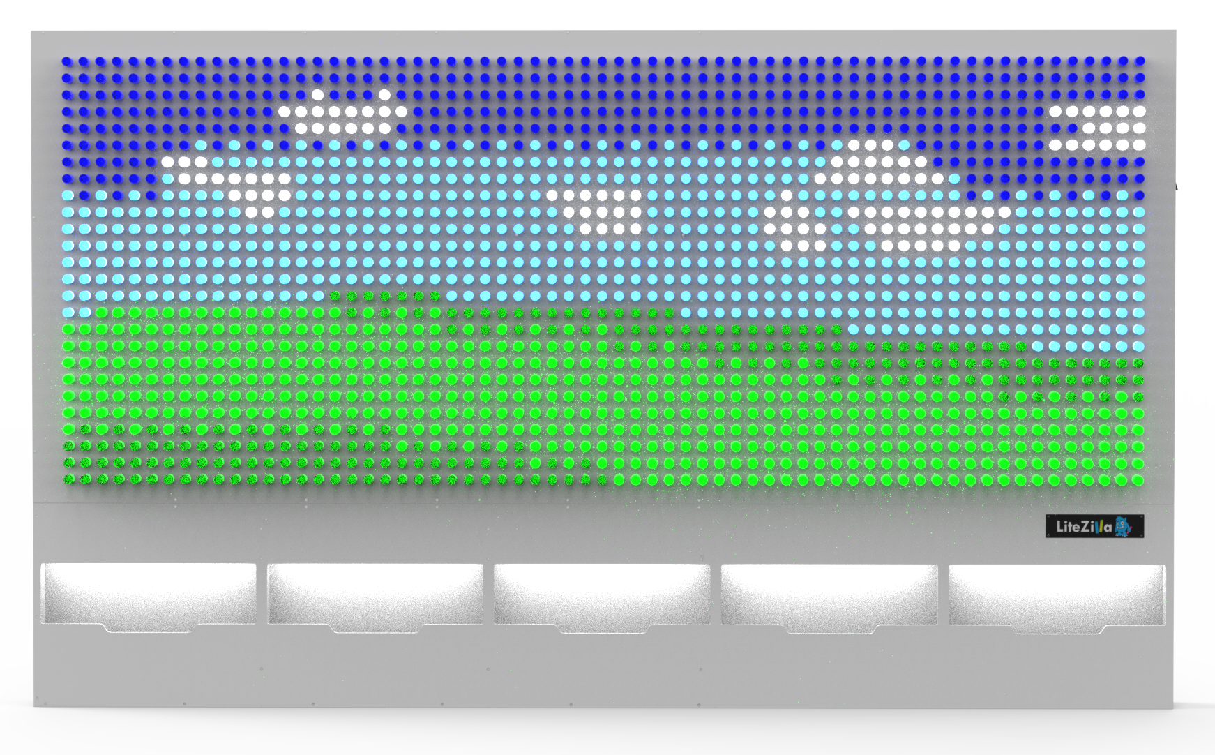 LiteZilla Giant Lite Brite, Interactive Light Wall Canvas