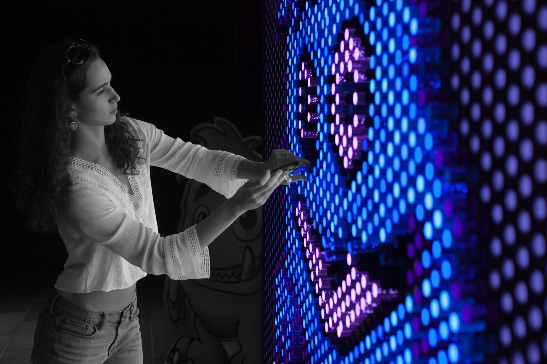 LiteZilla Giant Lite Brite, Interactive Light Wall Canvas