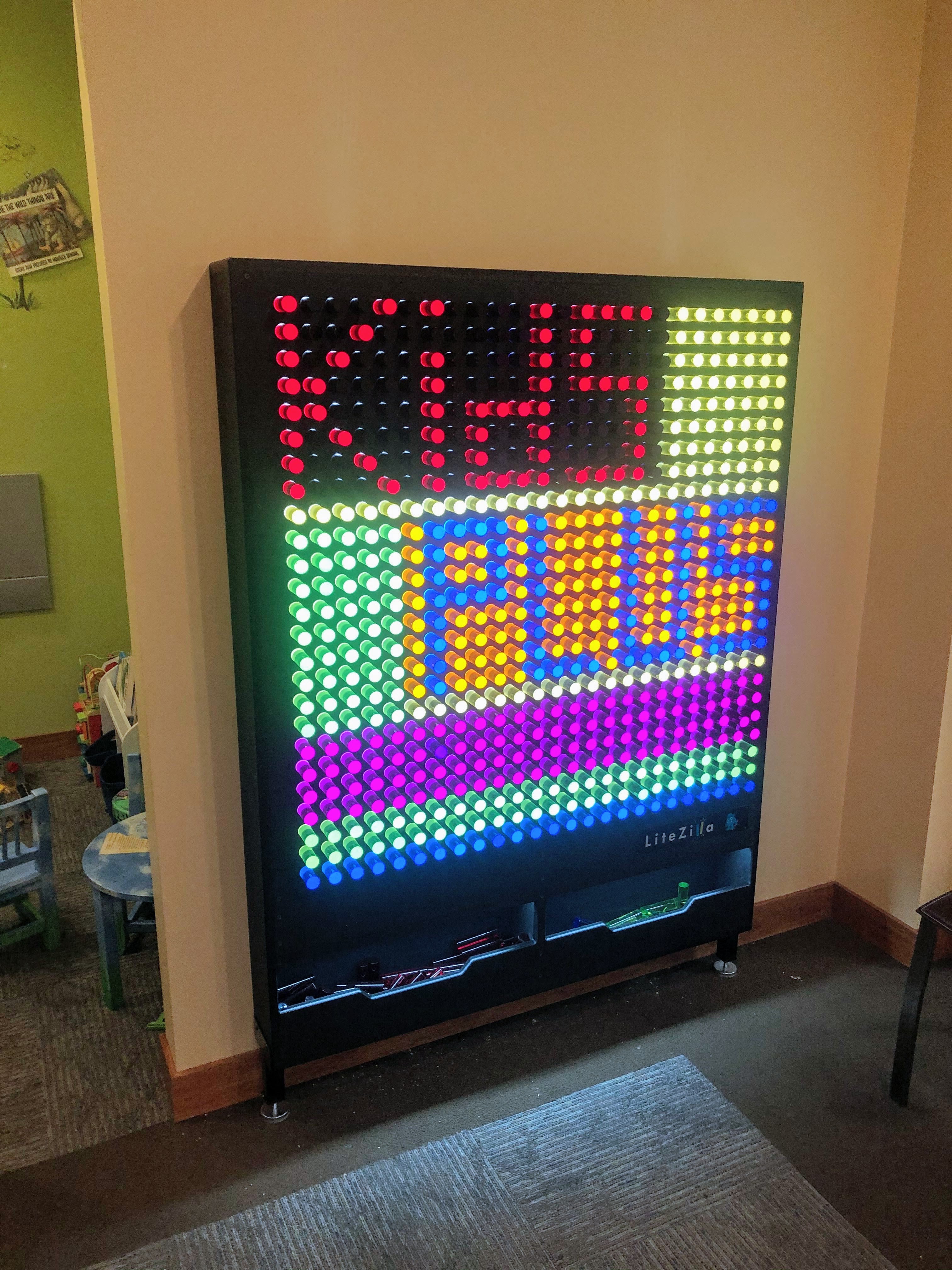 LiteZilla Giant Lite Brite, Interactive Light Wall Canvas