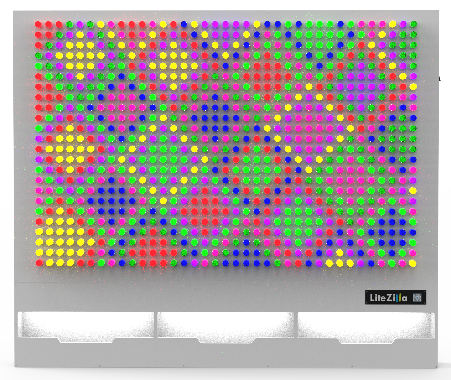 LiteZilla Giant Lite Brite, Interactive Light Wall Canvas