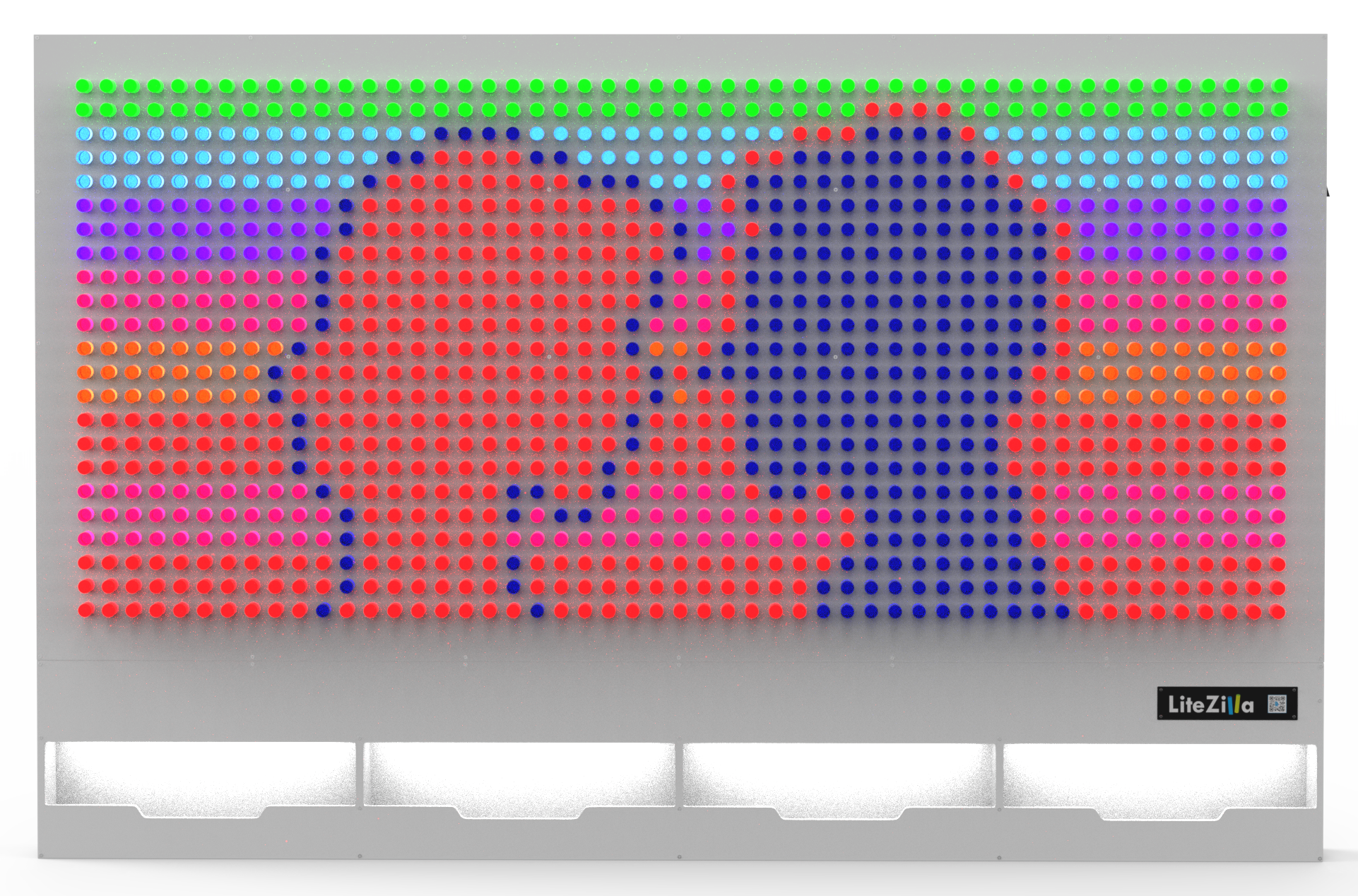 LiteZilla Giant Lite Brite, Interactive Light Wall Canvas
