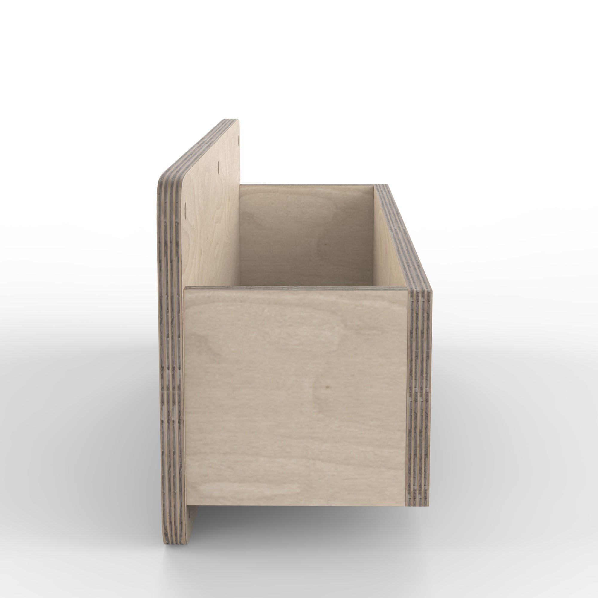 LiteZilla Beechwood Wall Storage Box SKU LZ-STORAGE-BOX