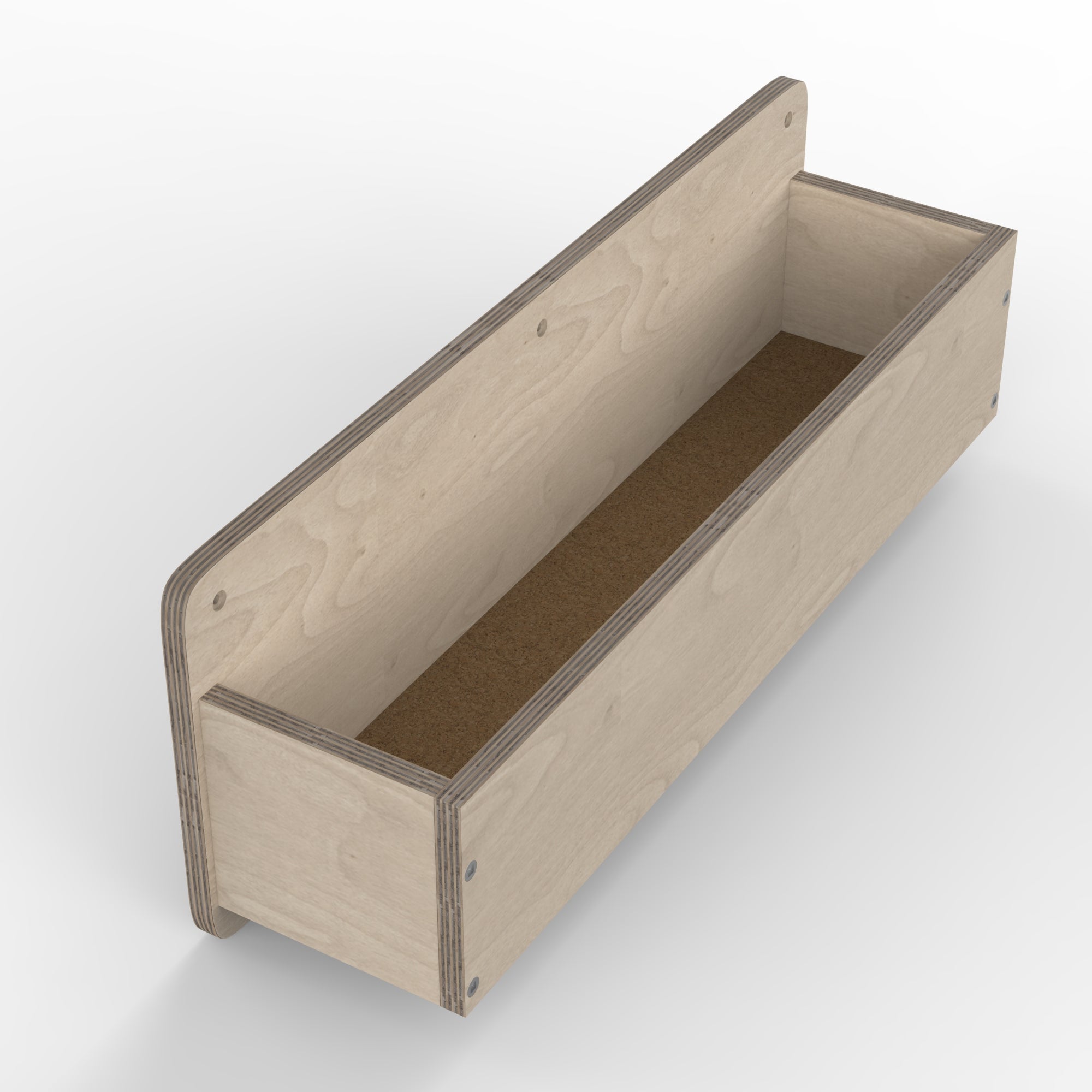 LiteZilla Beechwood Wall Storage Box SKU LZ-STORAGE-BOX