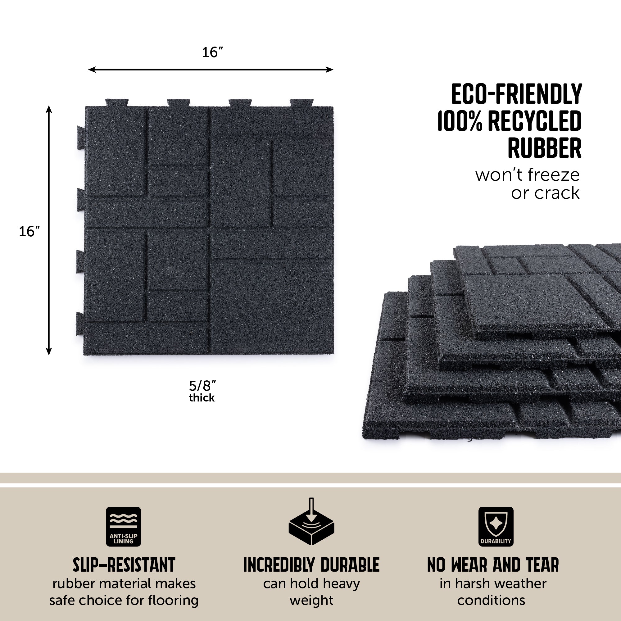 Ground Smart SmartLoc Pavers 16" SKU GSPaverSL16