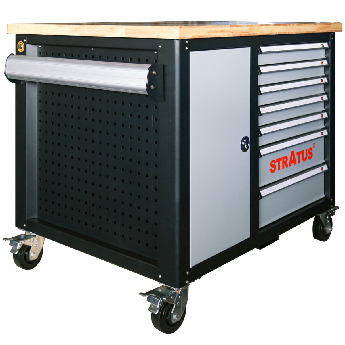 Stratus Heavy Duty Mobile 46 in W 14-Drawer Tool Chest Workbench SKU SAE-TL1446