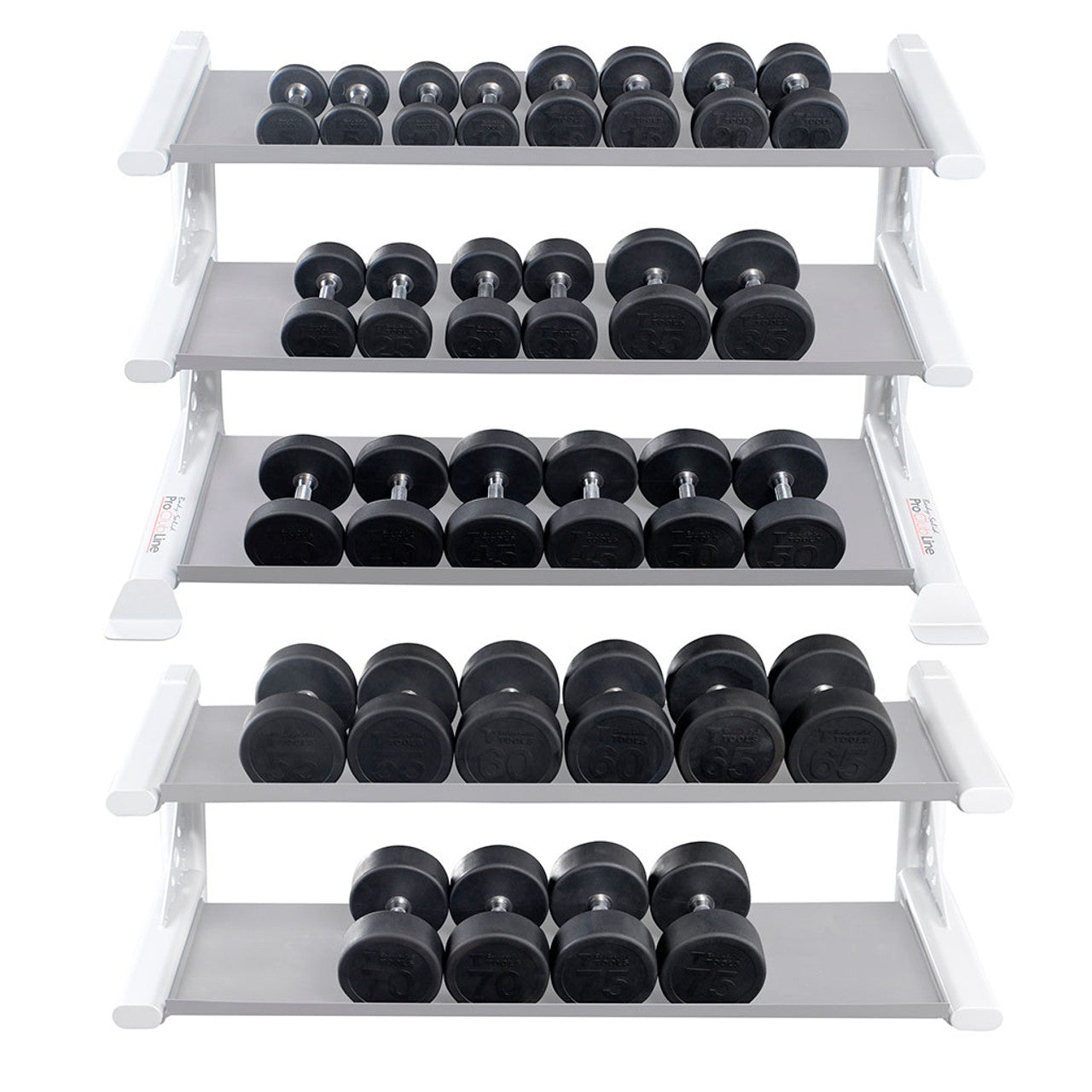 Body Solid Rubber Round Dumbbell Sets SKU SDPS