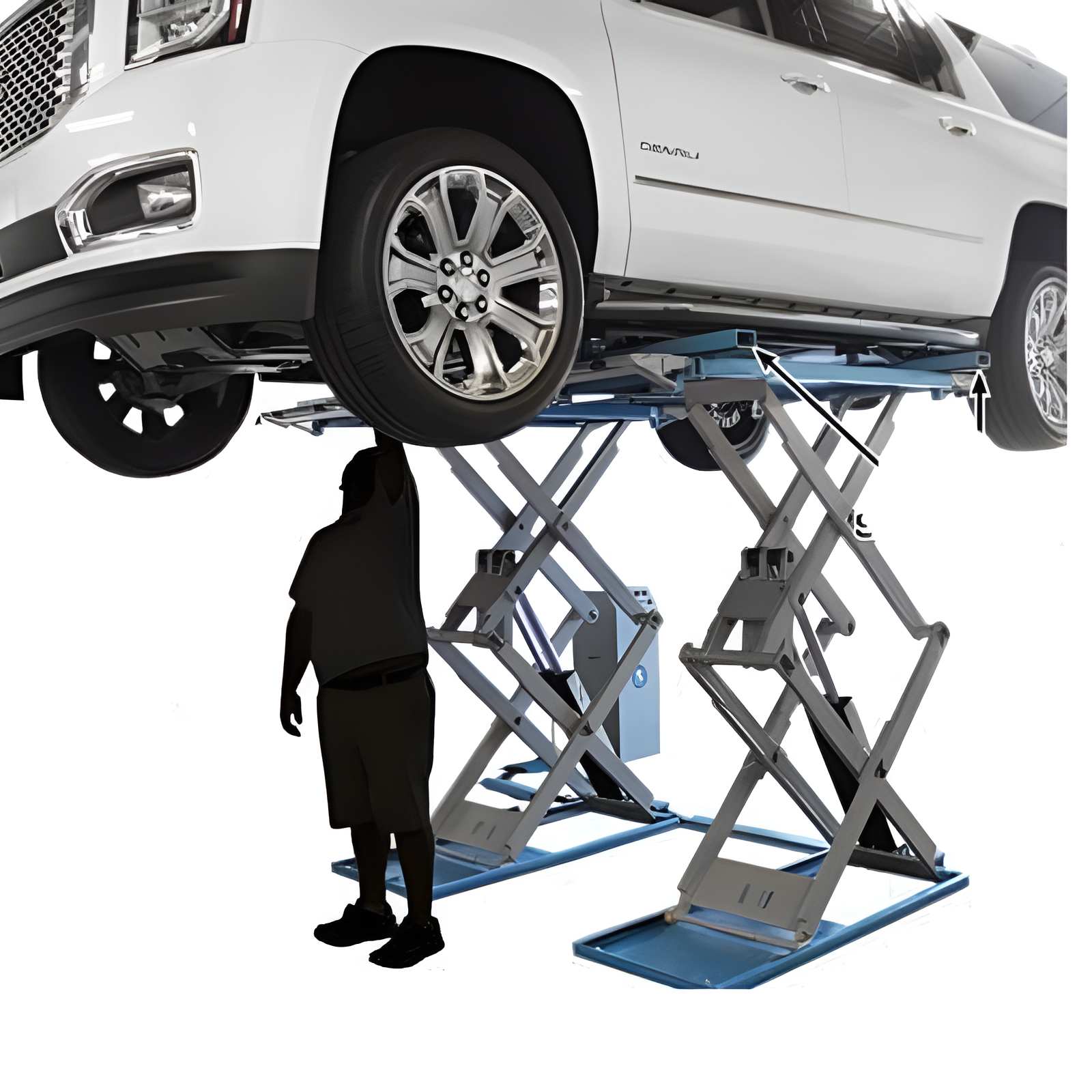 Atlas 9,000 lb Full Rise Scissor Lift SKU ATEATTD-SLP9K