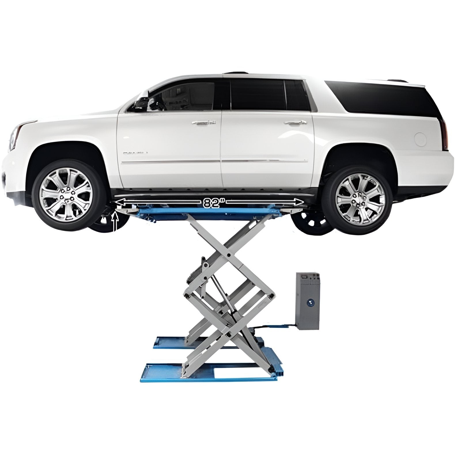 Atlas 9,000 lb Full Rise Scissor Lift SKU ATEATTD-SLP9K